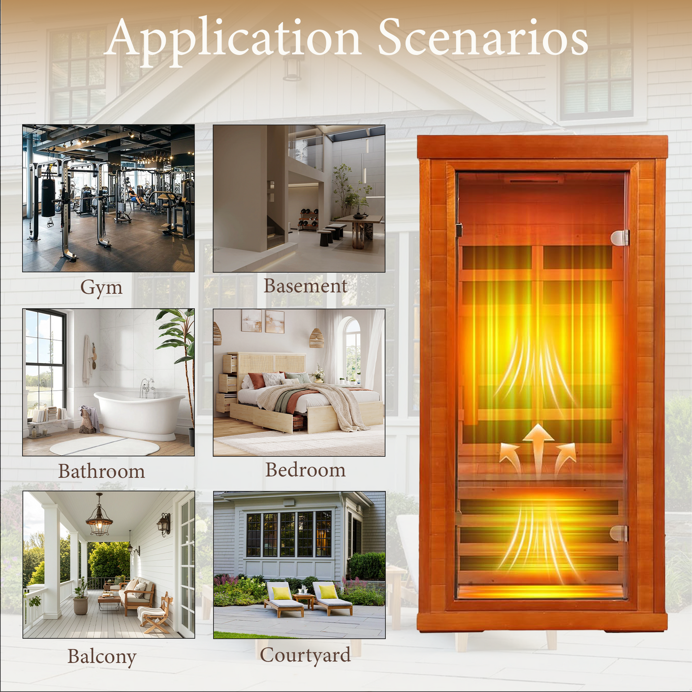 Low EMF Infrared Sauna for Home | 1170W Far Infrared Sauna with Red Light Therapy | 1 Person Carbon Fiber Sauna Room
