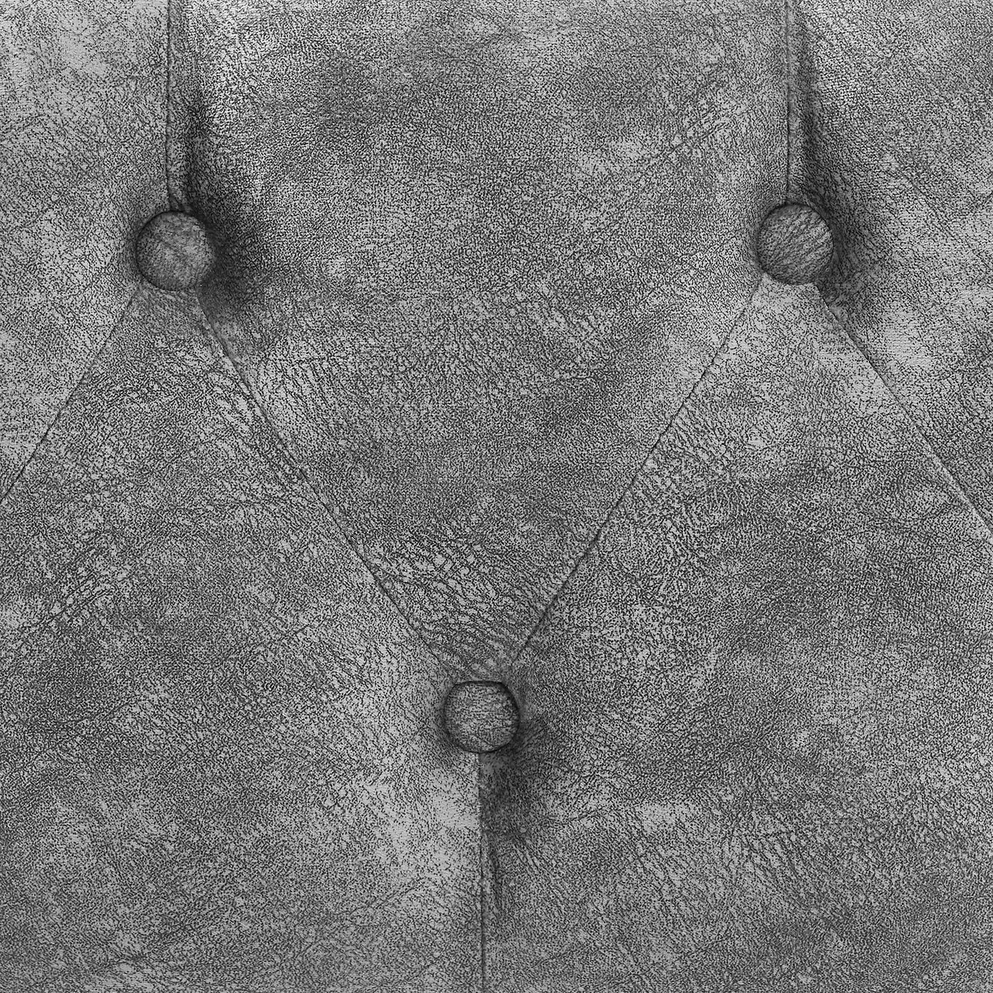 Modern Linen Upholstered Daybed with Double Drawers