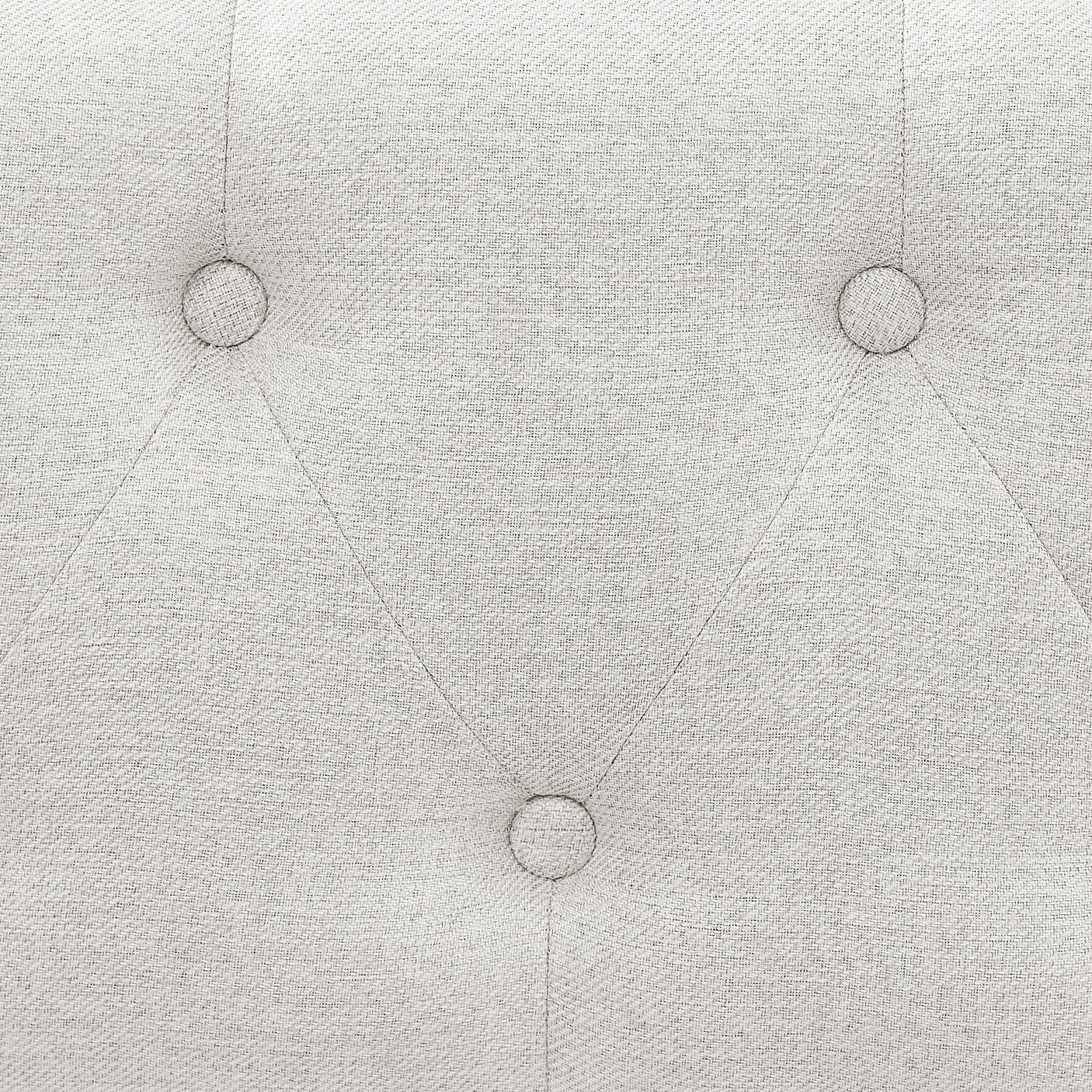 Modern Linen Upholstered Daybed with Double Drawers