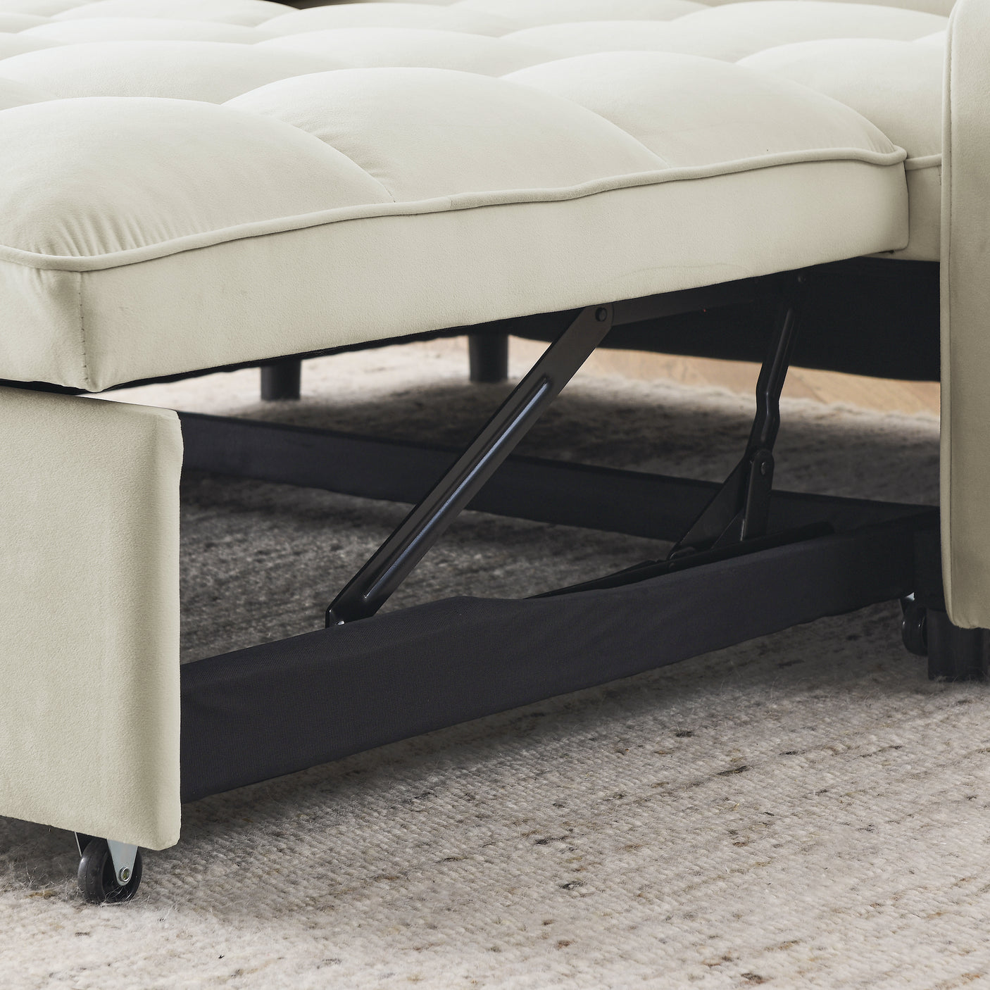 69'' 3-in-1 Folding Convertible Loveseats Sofa Bed