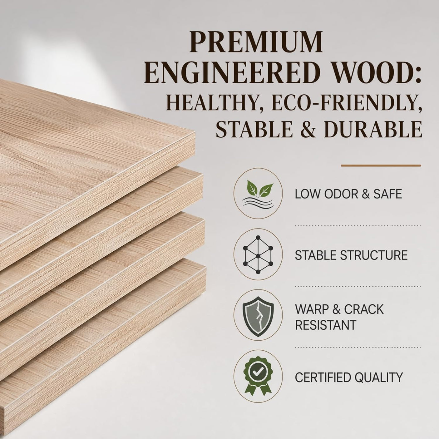 Yechen Solid Oak Platform Bed Frame | Dovetail Joinery, Wooden Slats, No Box Spring Needed