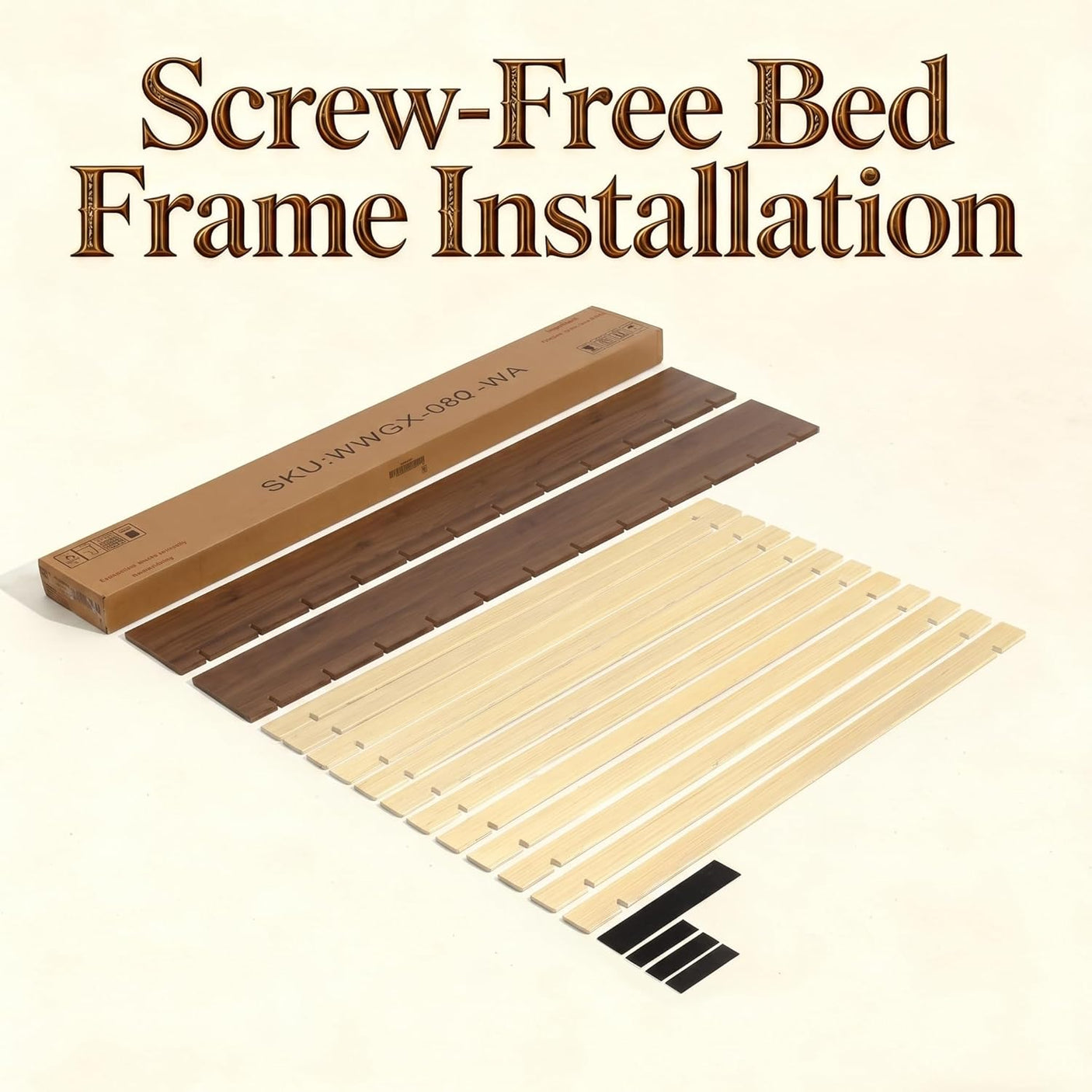 Yechen Solid Oak Platform Bed Frame | Dovetail Joinery, Wooden Slats, No Box Spring Needed