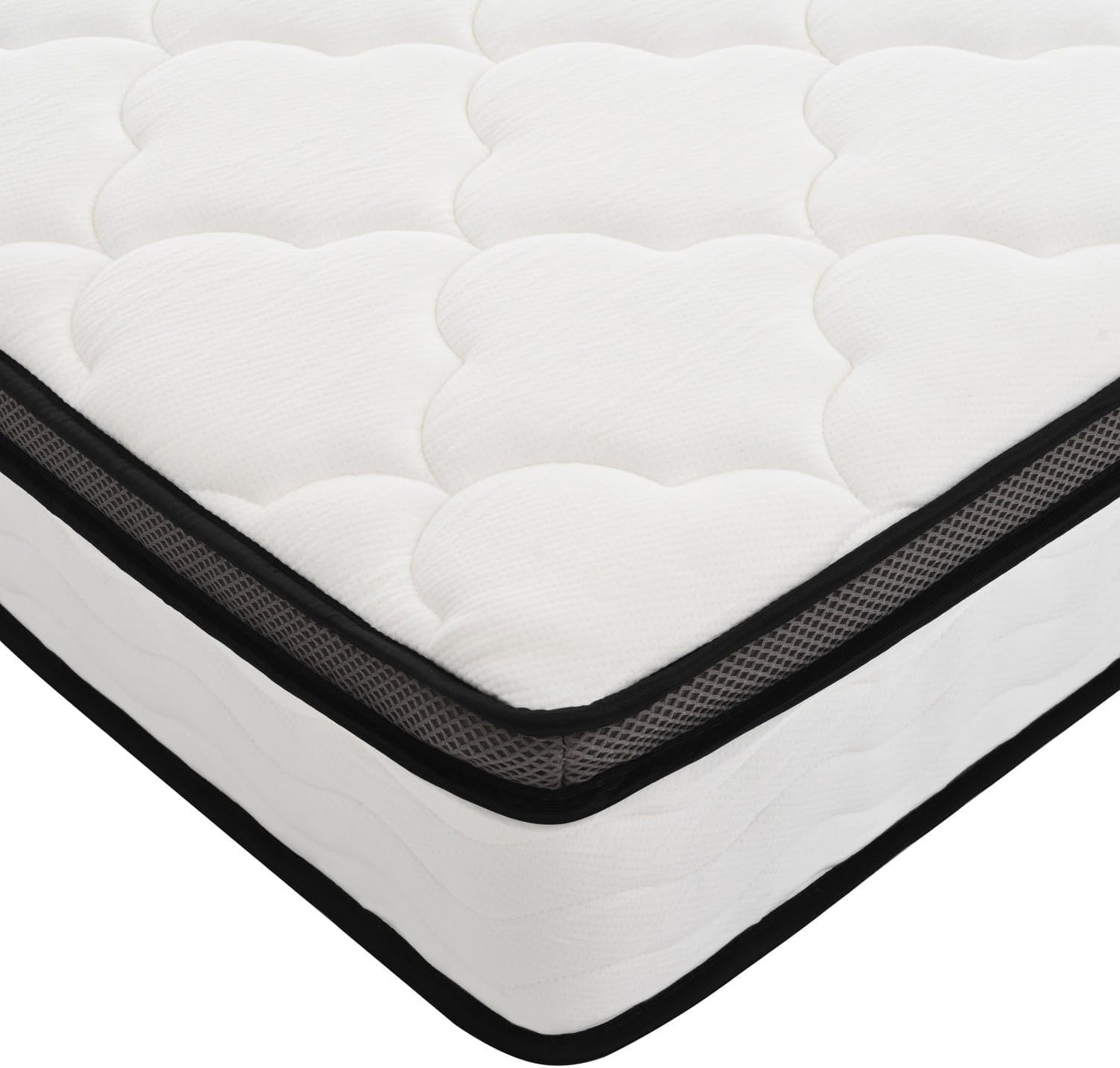 Hybrid Mattress in a Box | Pocket Coils & Memory Foam | Bamboo Cover | Full & Queen, 10" & 12"