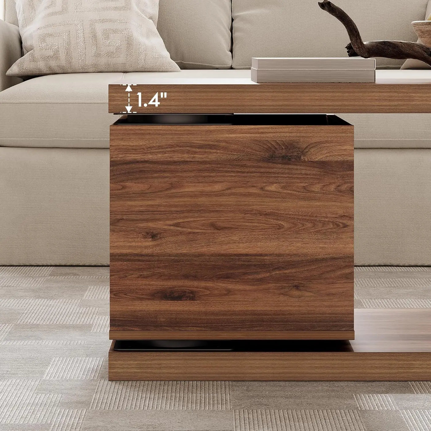 Yechen Modern Coffee Table with Hidden Storage