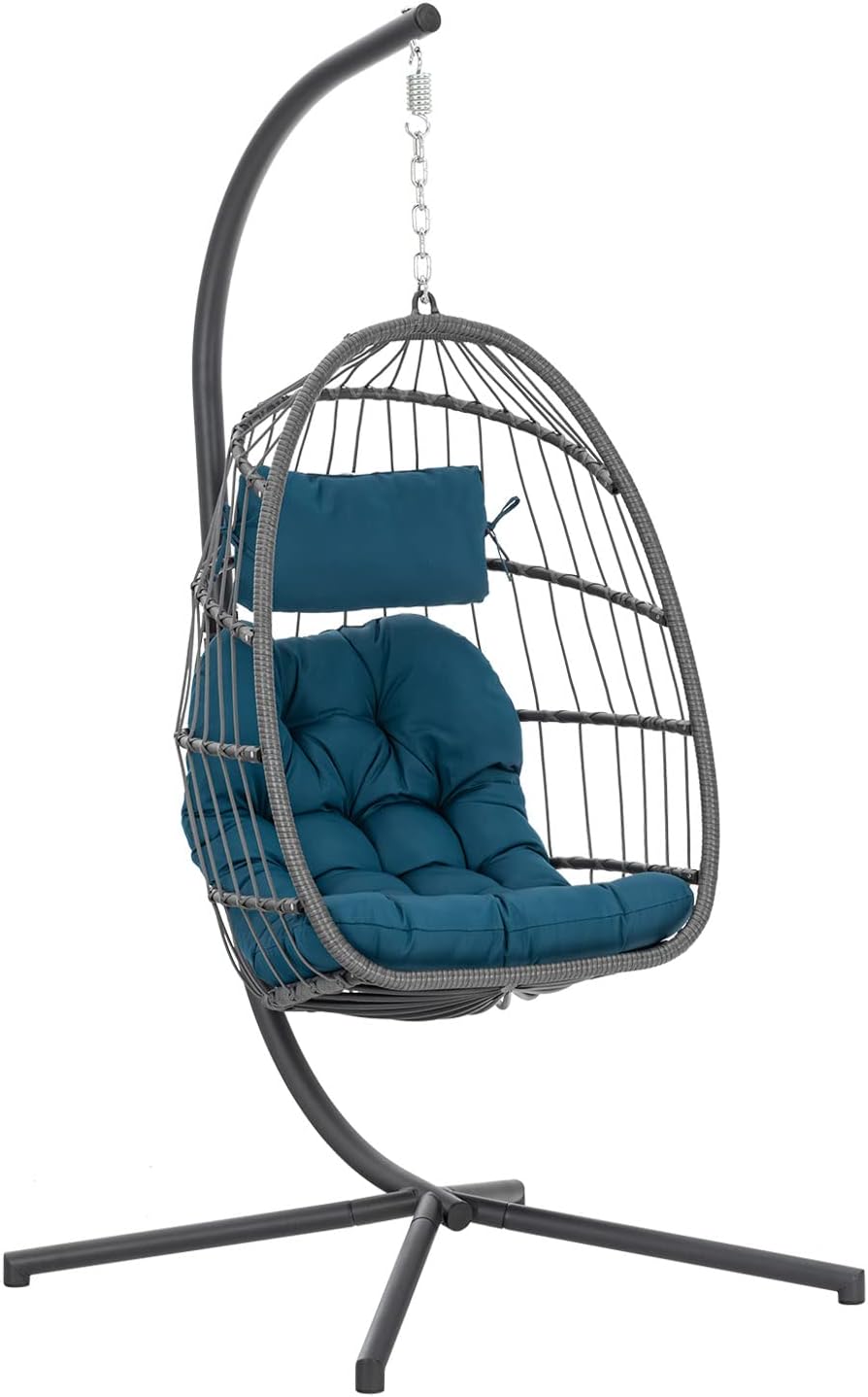 Outdoor Hammock Egg Hanging Chair with Cushion