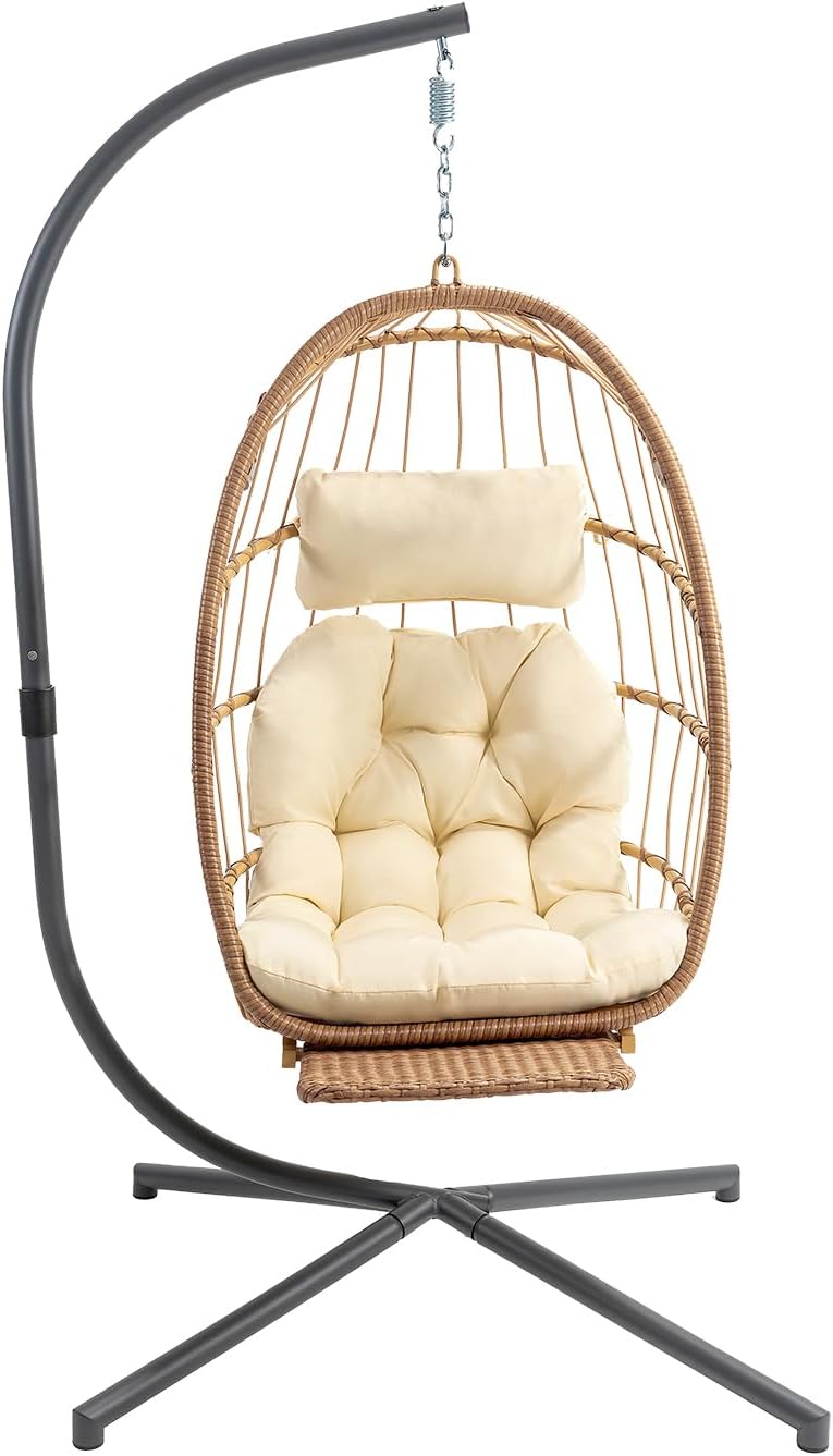 Outdoor Hammock Egg Hanging Chair with Cushion