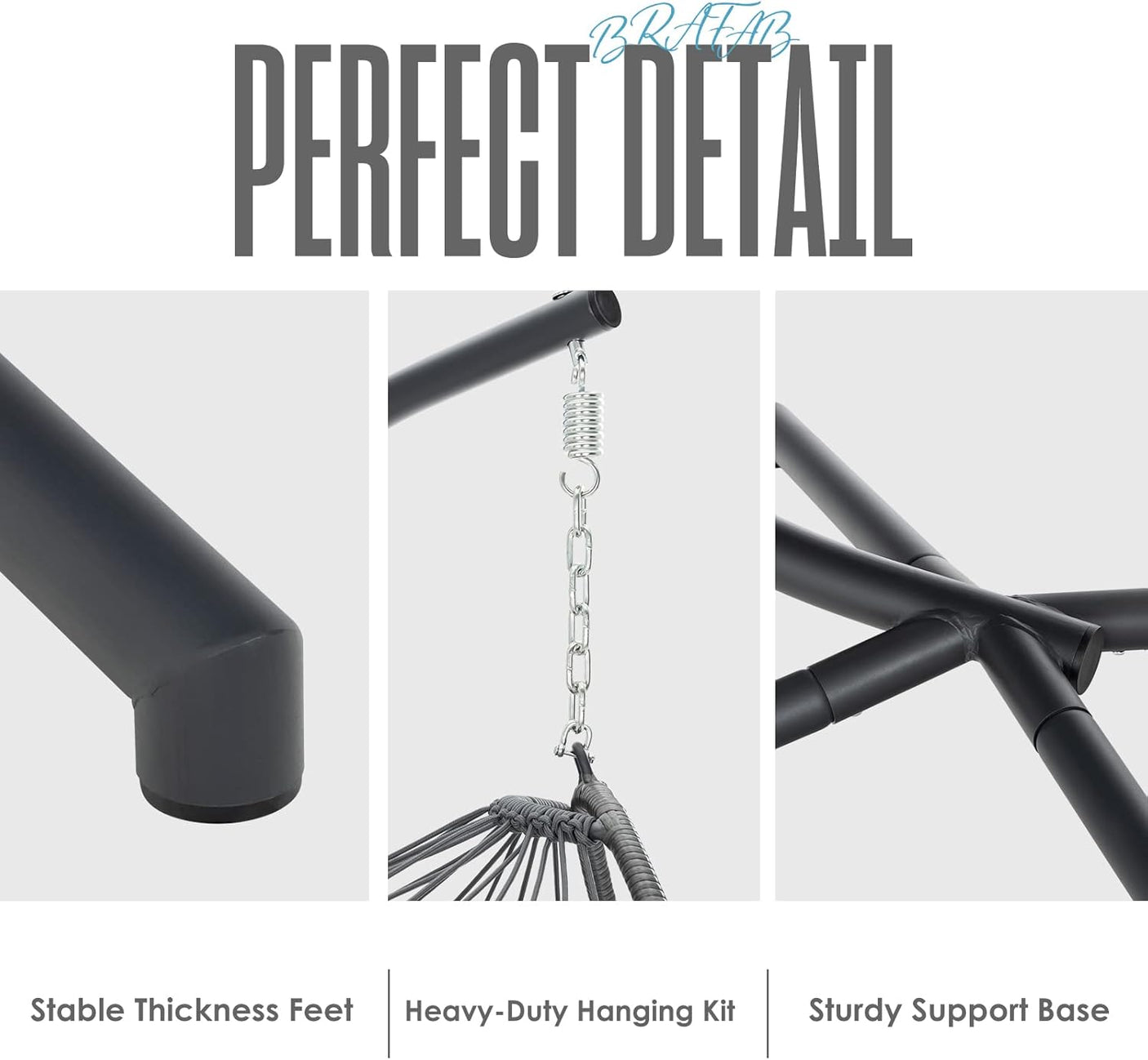 Outdoor Hammock Egg Hanging Chair with Cushion