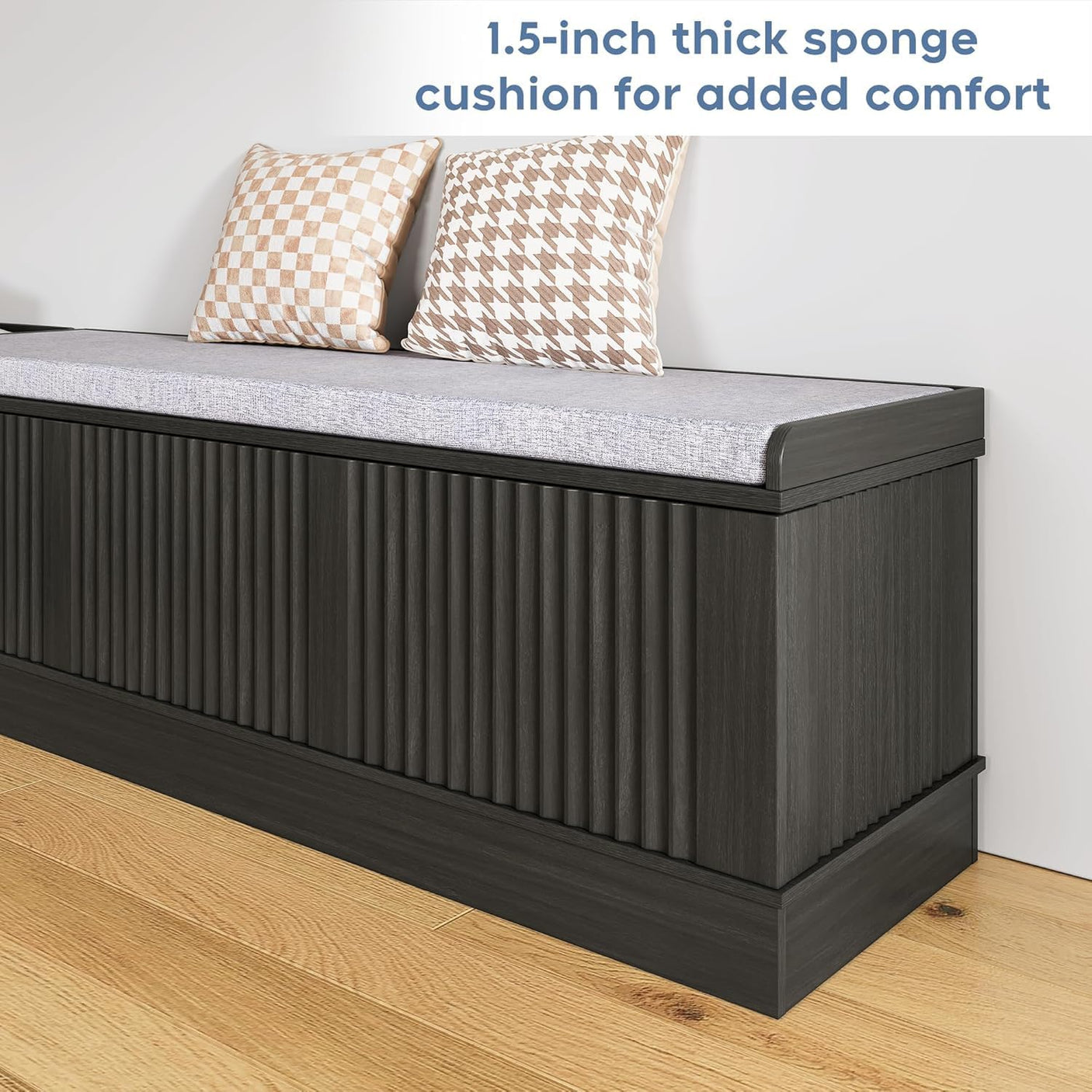 47 Inch Corner Dining Table Set with Storage Stool and Storage Bench