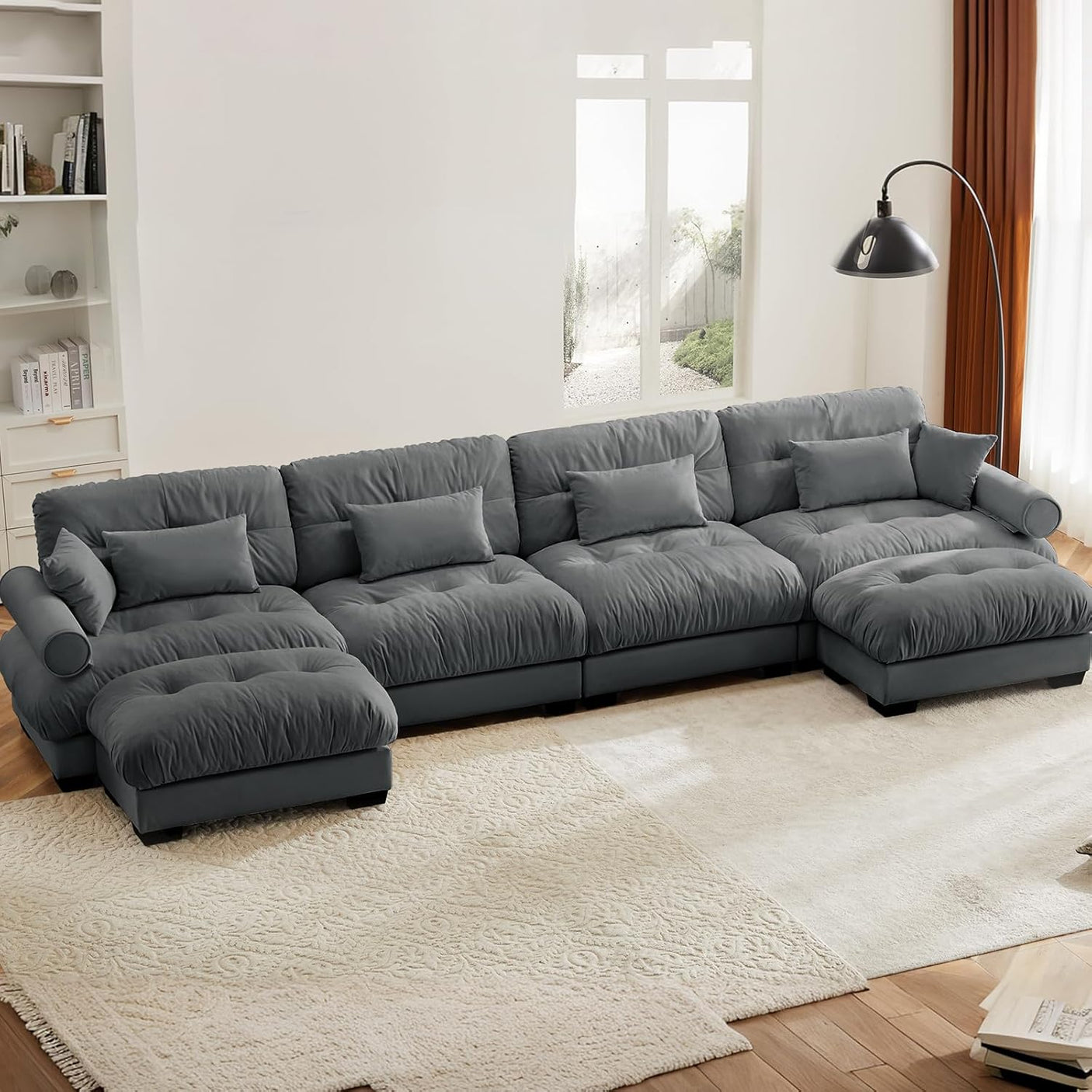 Cloud Sofa - Modular Sectional Couch with Plush Velvet & Deep Seats