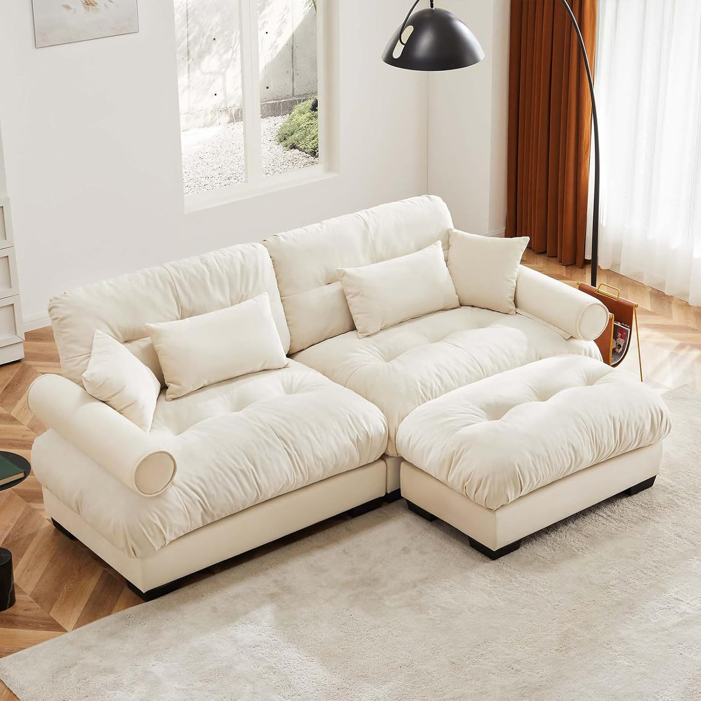 Cloud Sofa - Modular Sectional Couch with Plush Velvet & Deep Seats