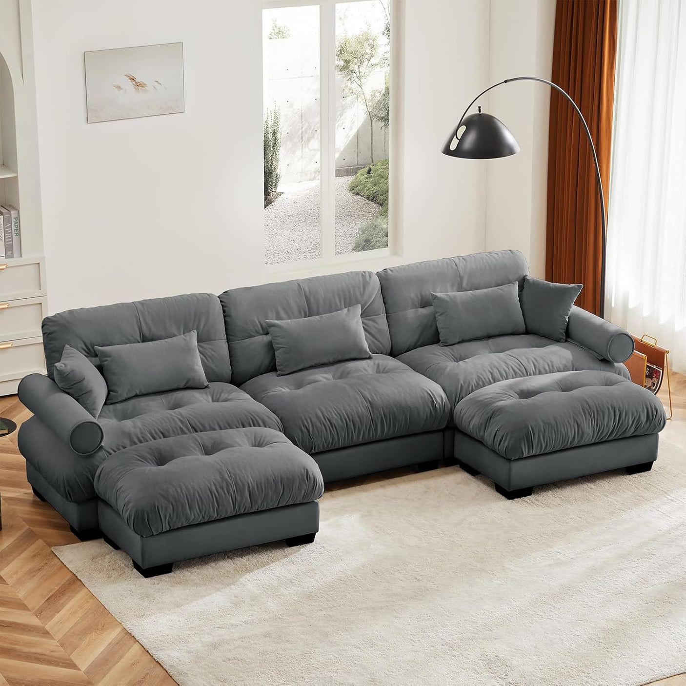 Cloud Sofa - Modular Sectional Couch with Plush Velvet & Deep Seats