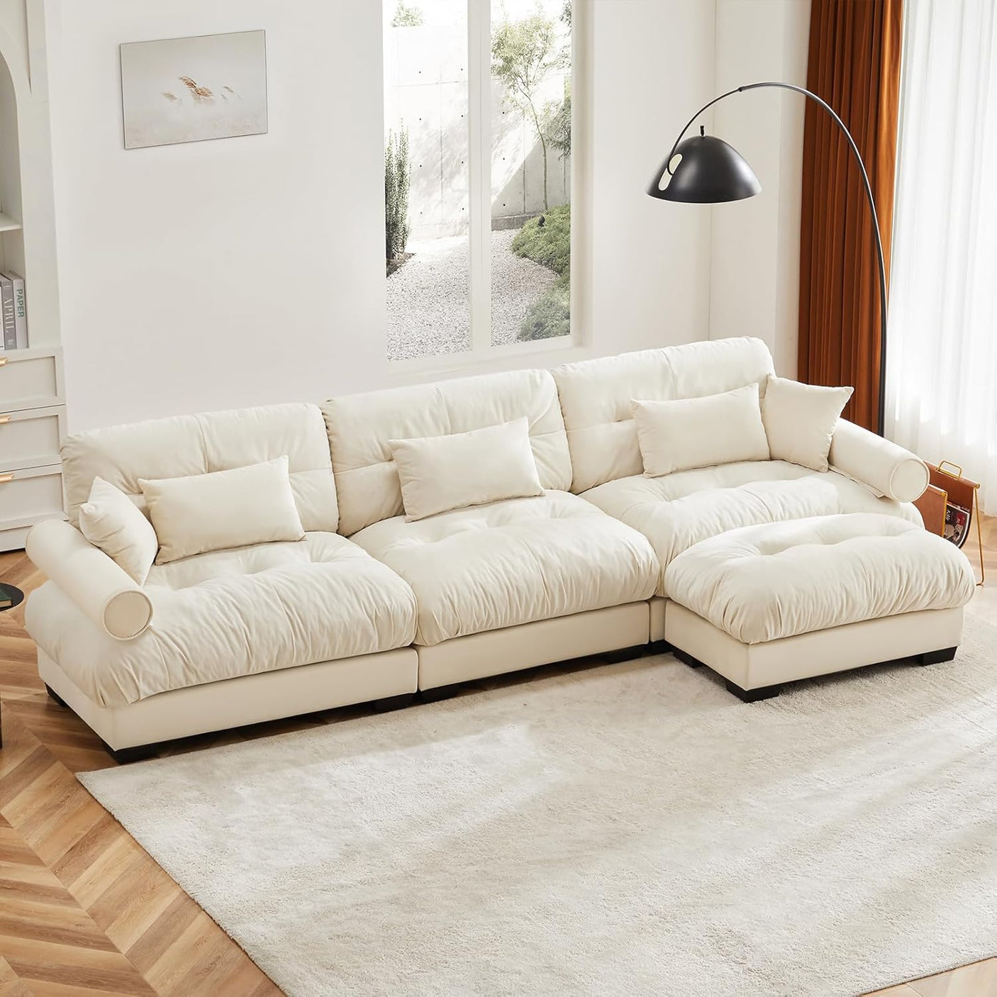 Cloud Sofa - Modular Sectional Couch with Plush Velvet & Deep Seats