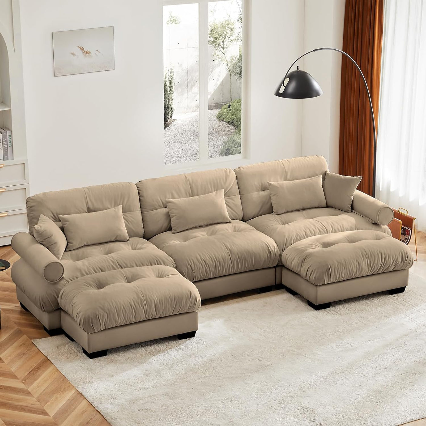 Cloud Sofa - Modular Sectional Couch with Plush Velvet & Deep Seats
