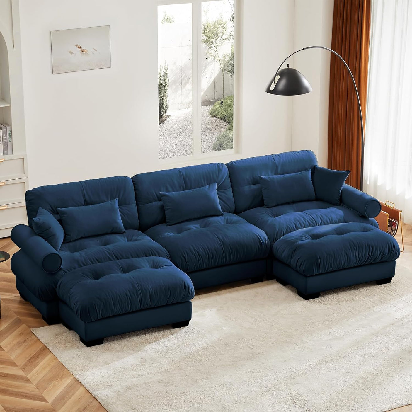 Cloud Sofa - Modular Sectional Couch with Plush Velvet & Deep Seats