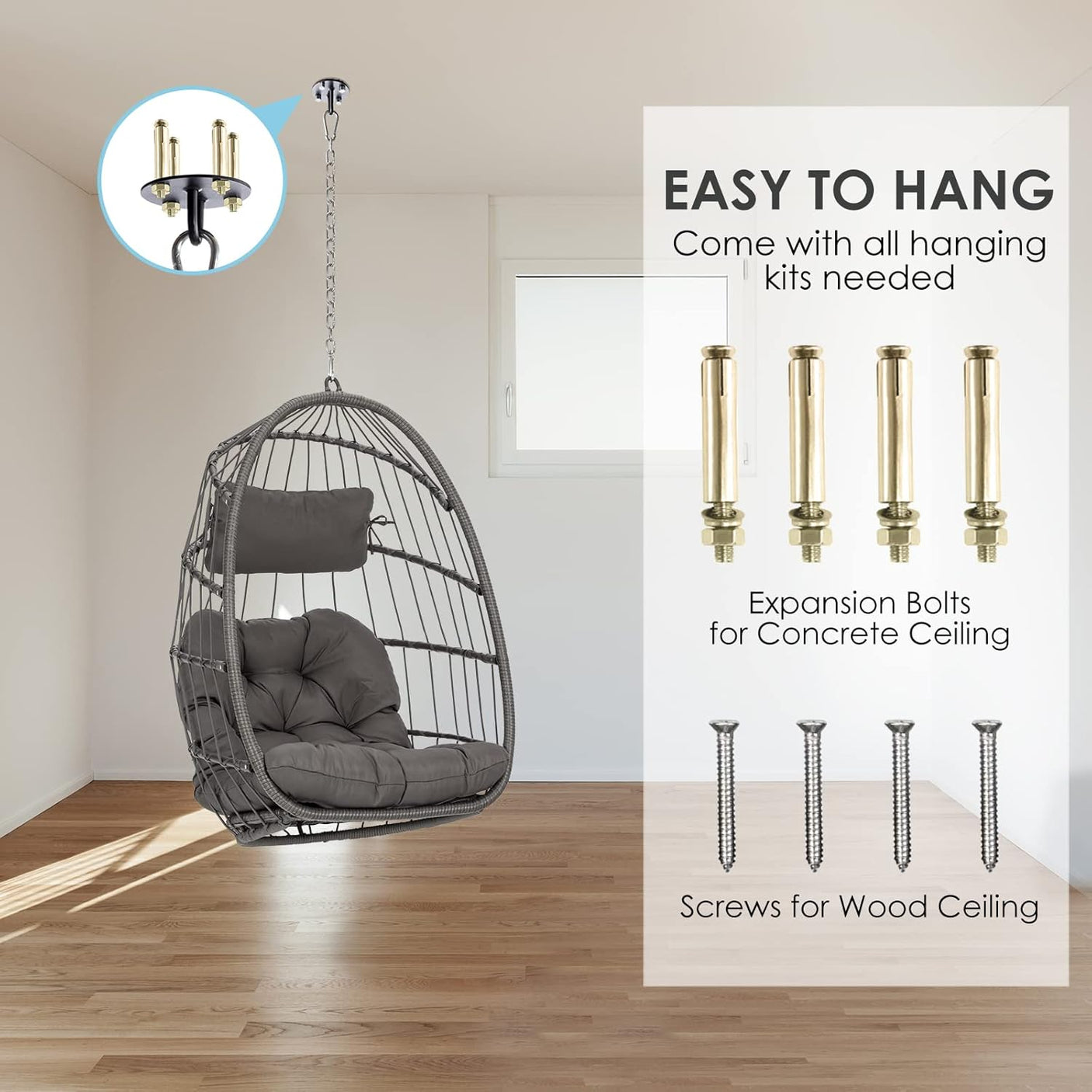 Hanging Egg Chair Outdoor Without Stand Indoor