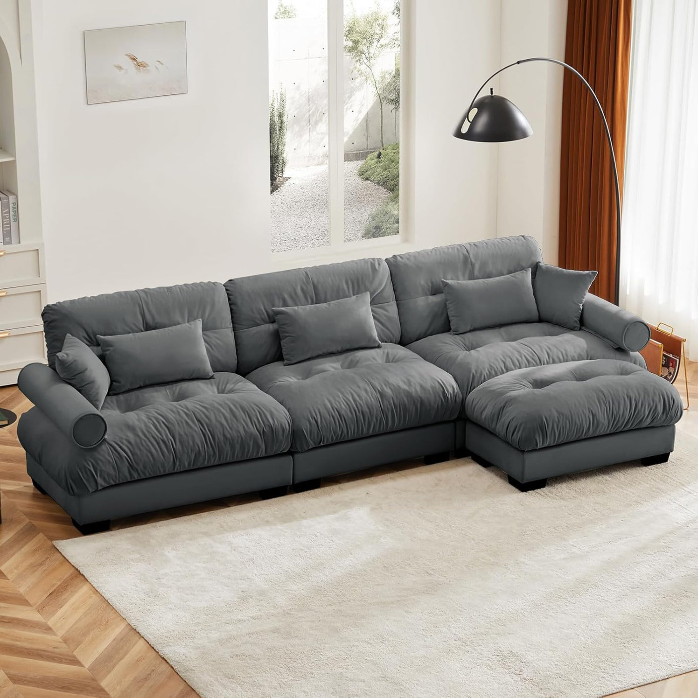 Cloud Sofa - Modular Sectional Couch with Plush Velvet & Deep Seats