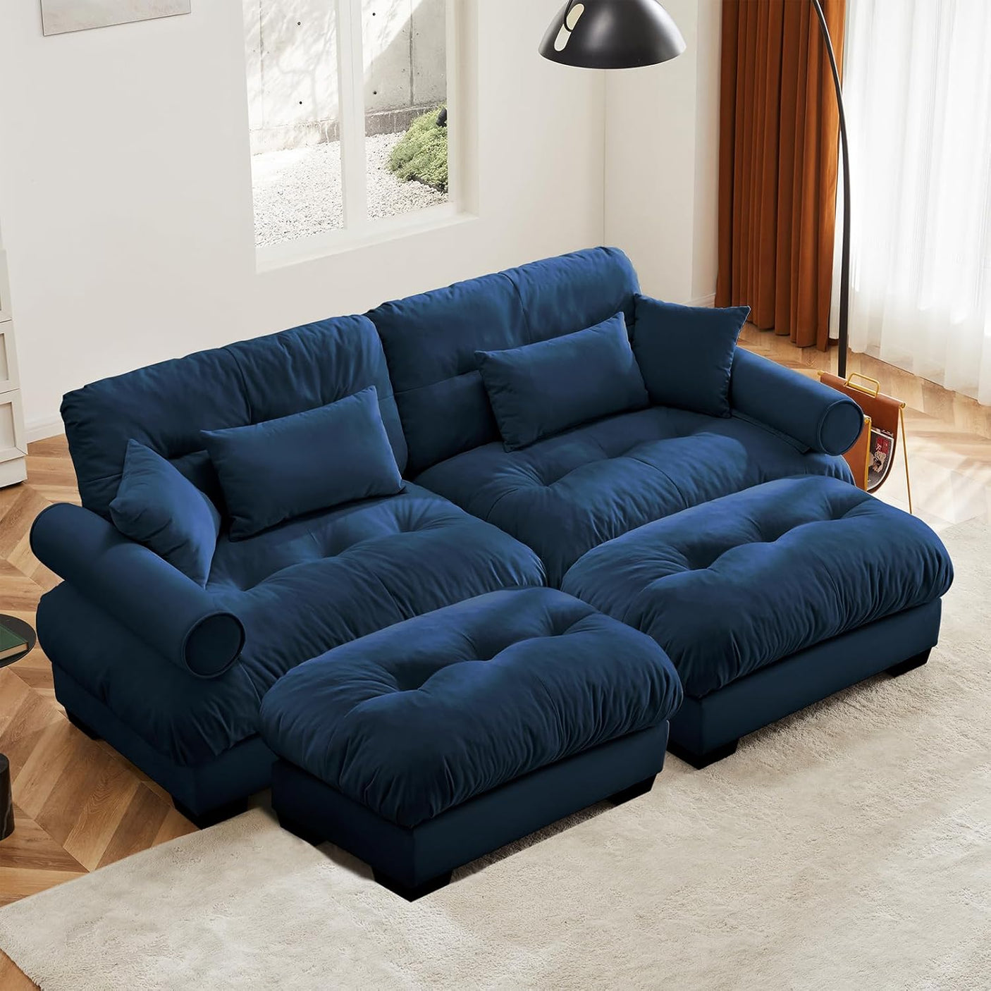 Cloud Sofa - Modular Sectional Couch with Plush Velvet & Deep Seats