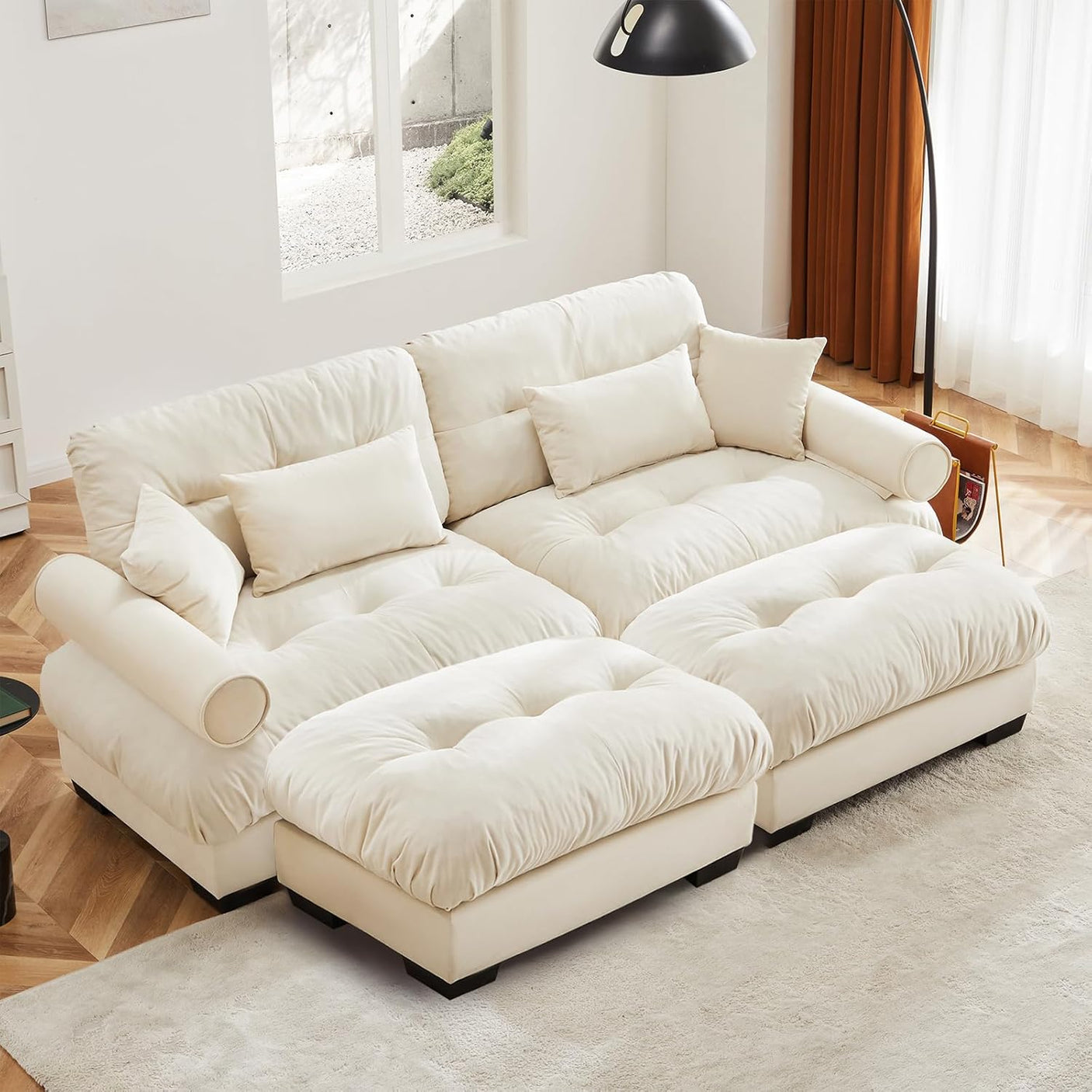 Cloud Sofa - Modular Sectional Couch with Plush Velvet & Deep Seats
