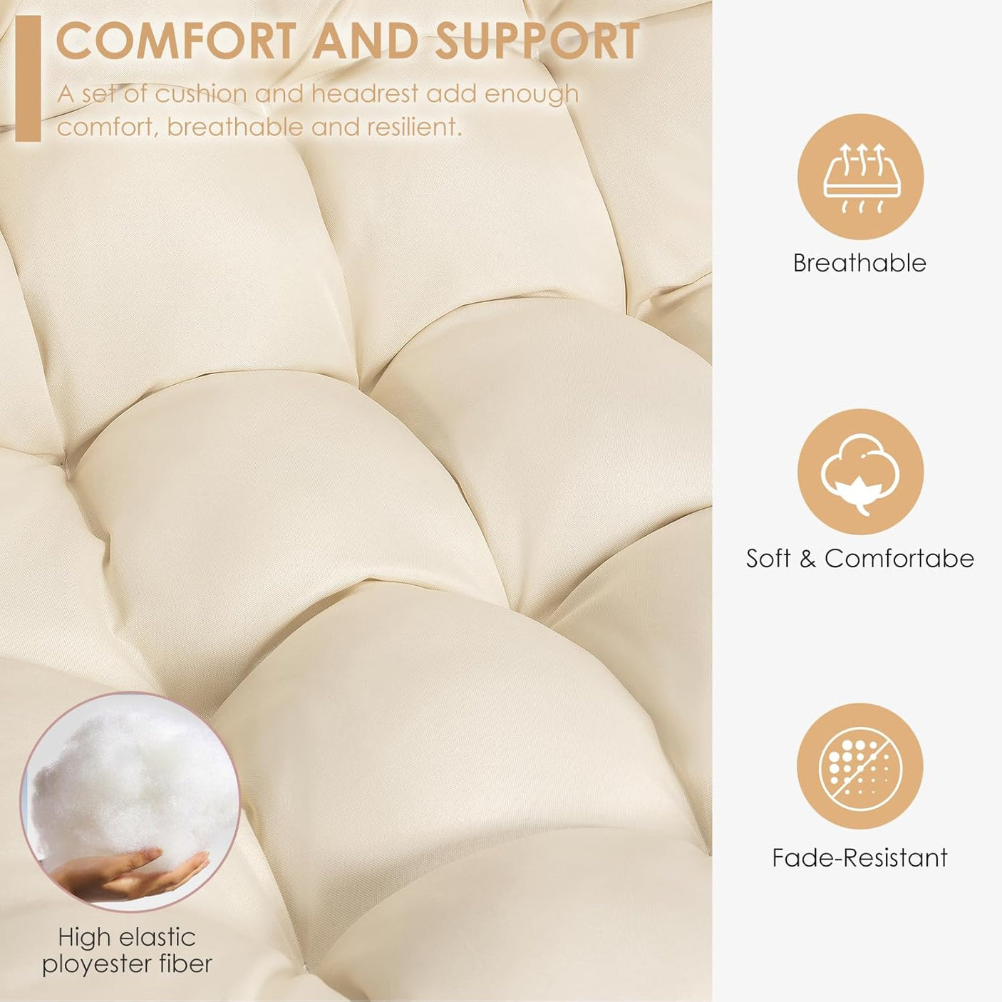 Outdoor Hammock Egg Hanging Chair with Cushion