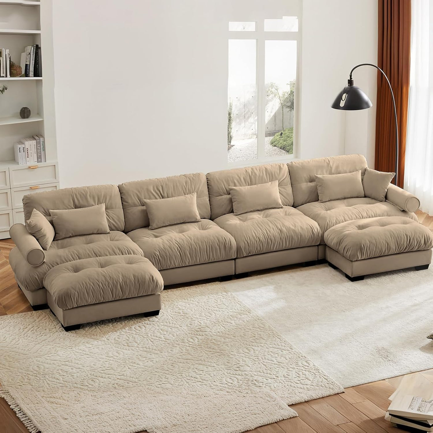 Cloud Sofa - Modular Sectional Couch with Plush Velvet & Deep Seats