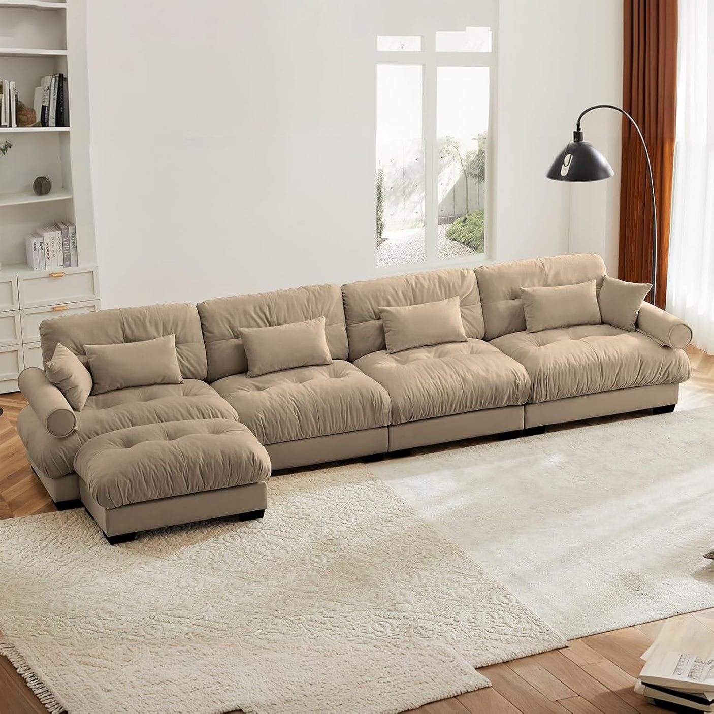 Cloud Sofa - Modular Sectional Couch with Plush Velvet & Deep Seats