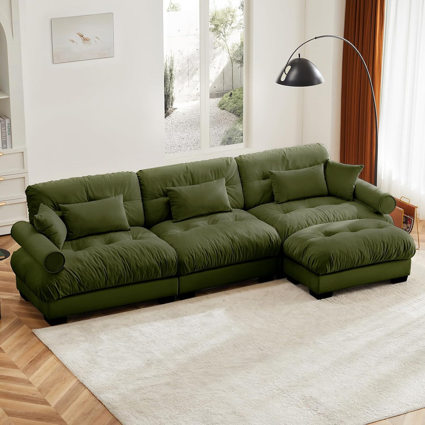 Cloud Sofa - Modular Sectional Couch with Plush Velvet & Deep Seats