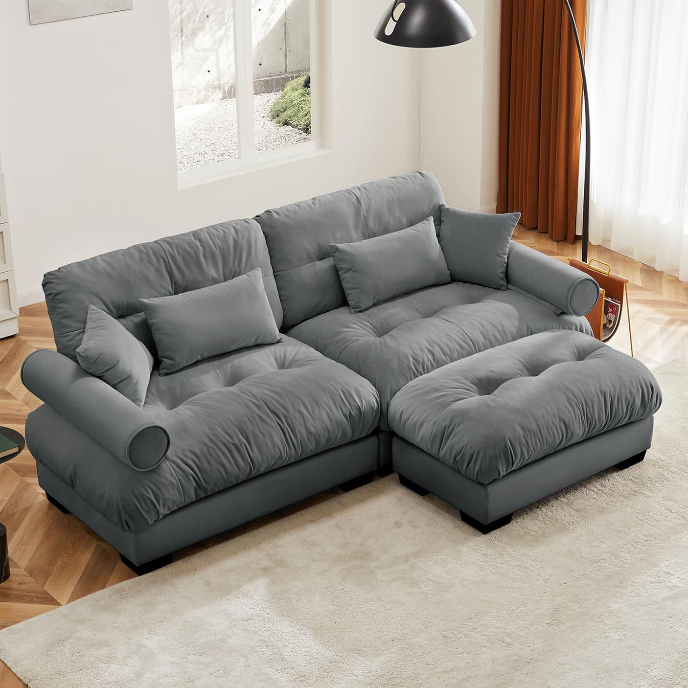 Cloud Sofa - Modular Sectional Couch with Plush Velvet & Deep Seats