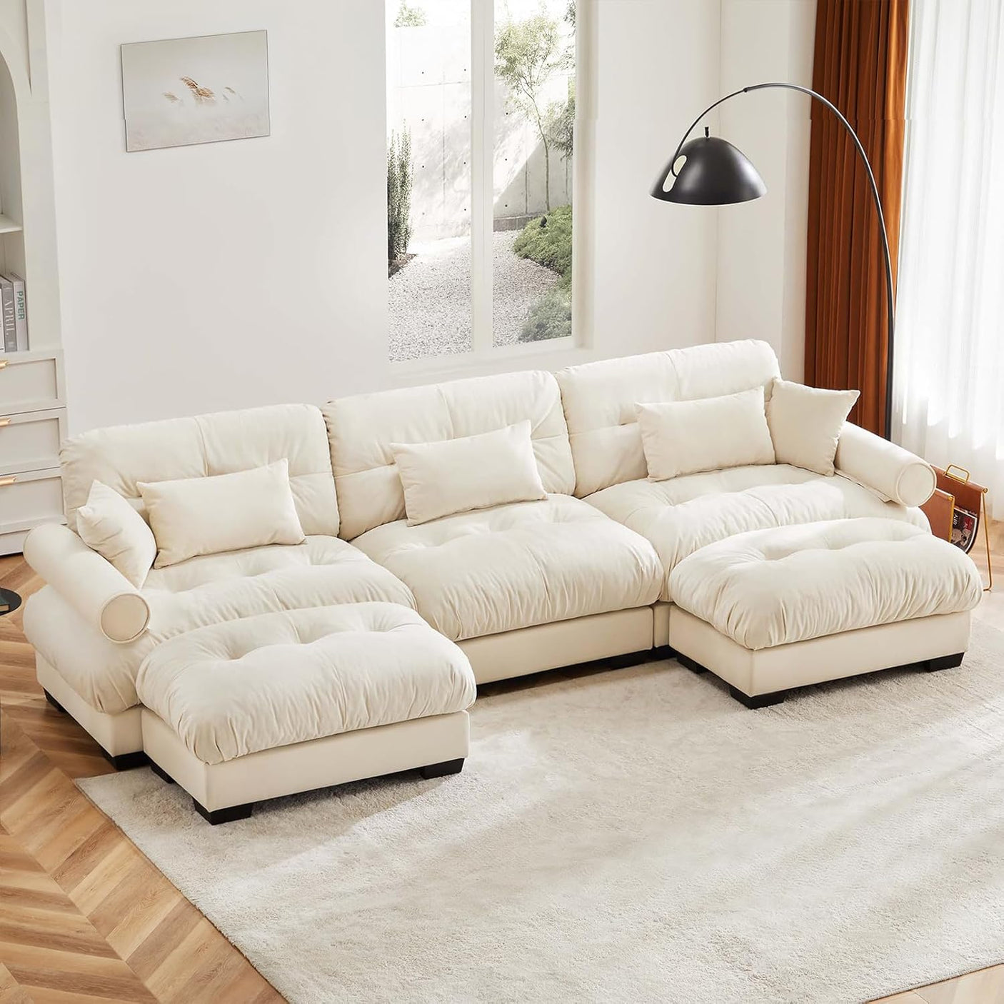 Cloud Sofa - Modular Sectional Couch with Plush Velvet & Deep Seats