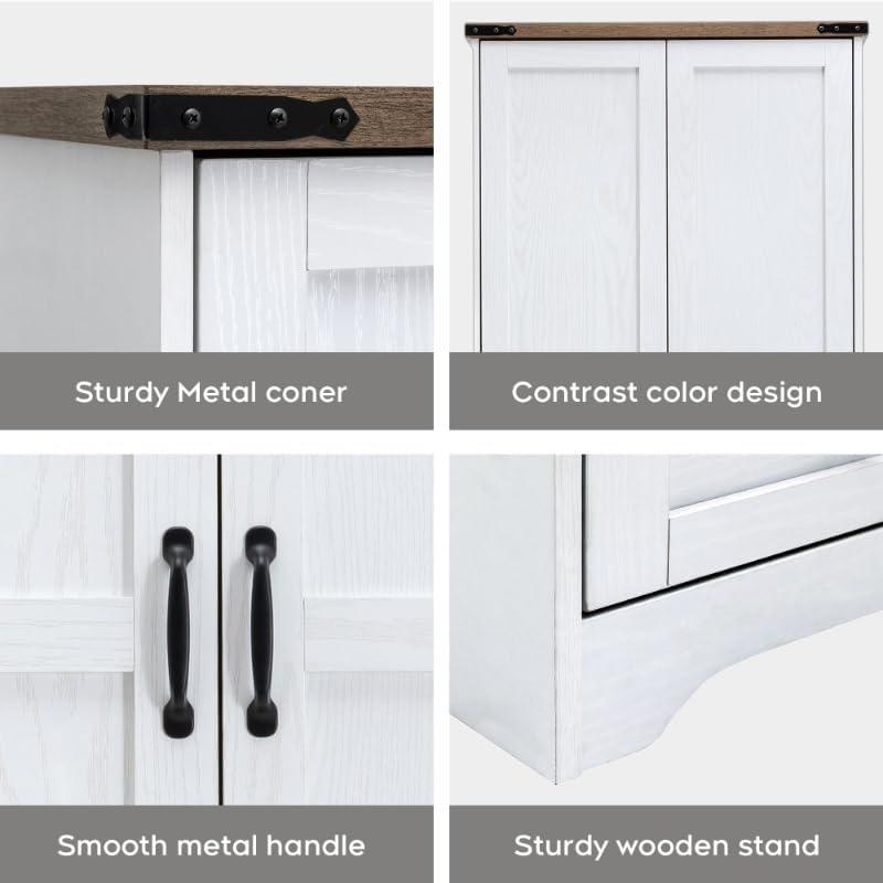 Yechen 71" Armoire Wardrobe Closet with Hanging Rod, Adjustable Shelves & 2 Drawers — White