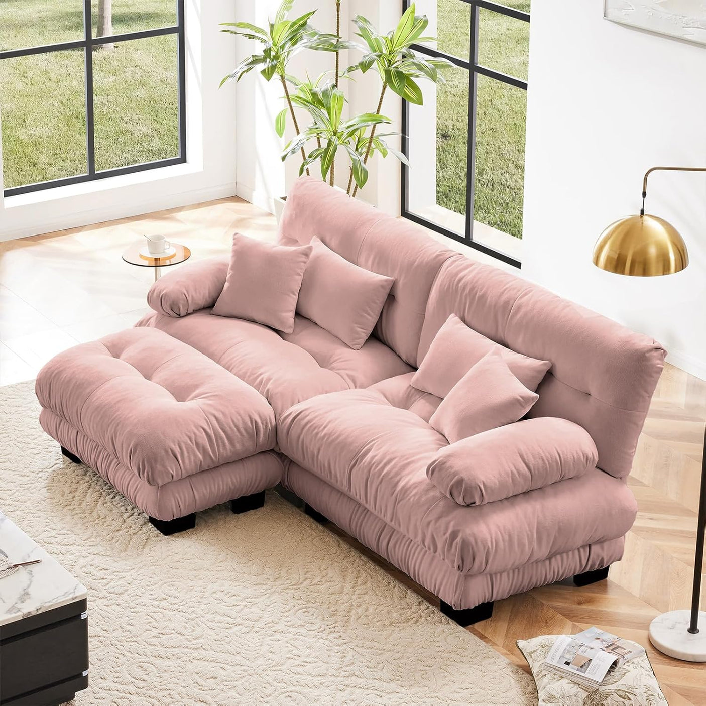Cloud Sofa - Modular Sectional Couch with Plush Velvet & Deep Seats