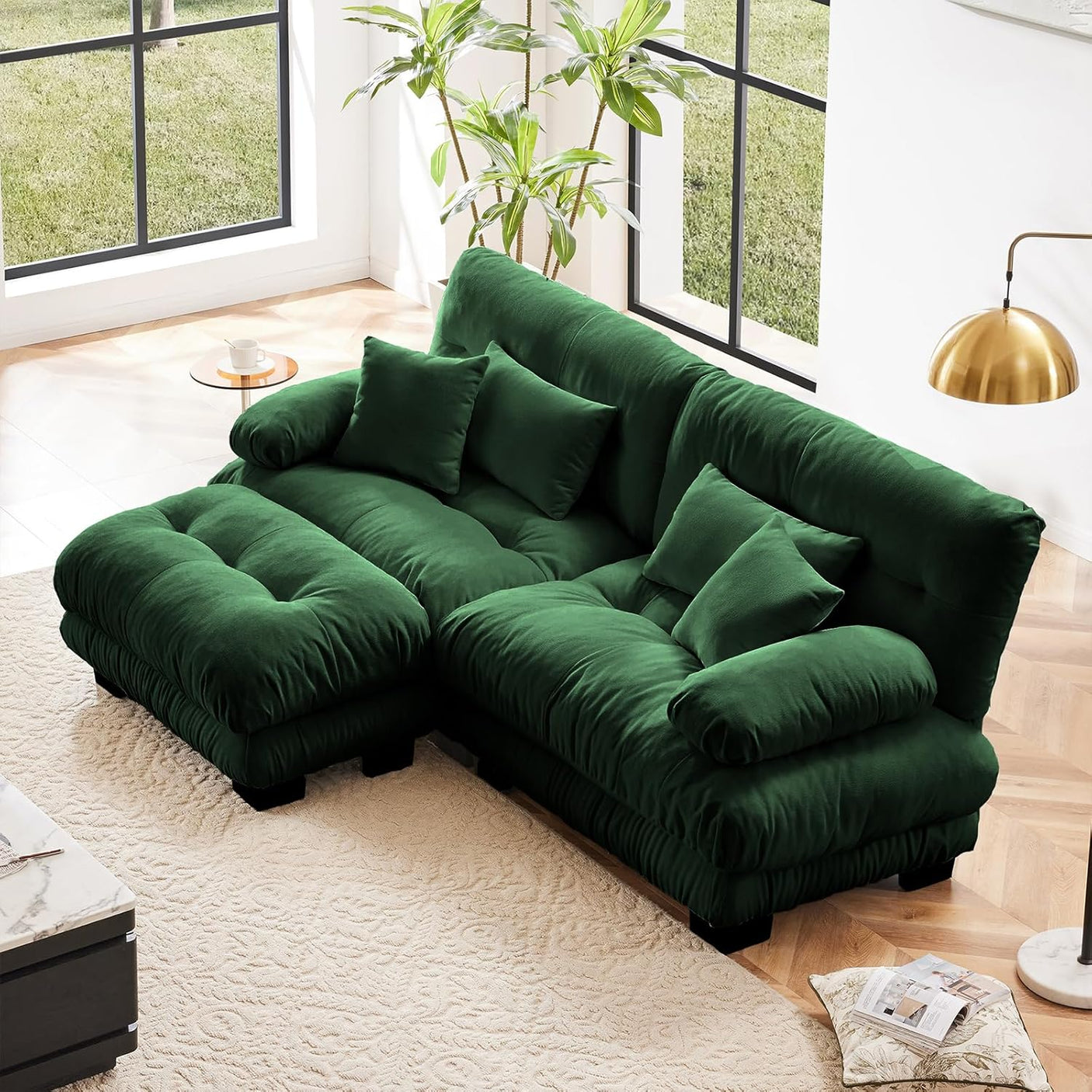 Cloud Sofa - Modular Sectional Couch with Plush Velvet & Deep Seats