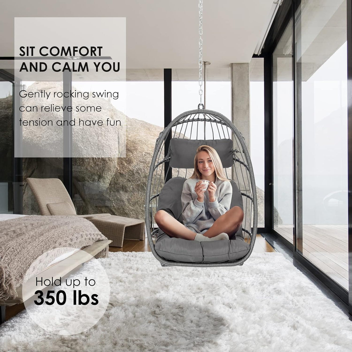 Hanging Egg Chair Outdoor Without Stand Indoor