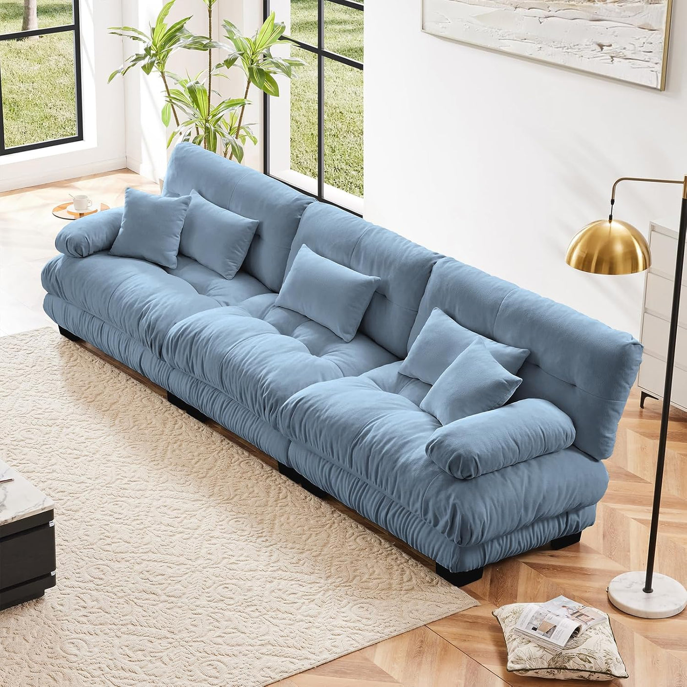 Cloud Sofa - Modular Sectional Couch with Plush Velvet & Deep Seats
