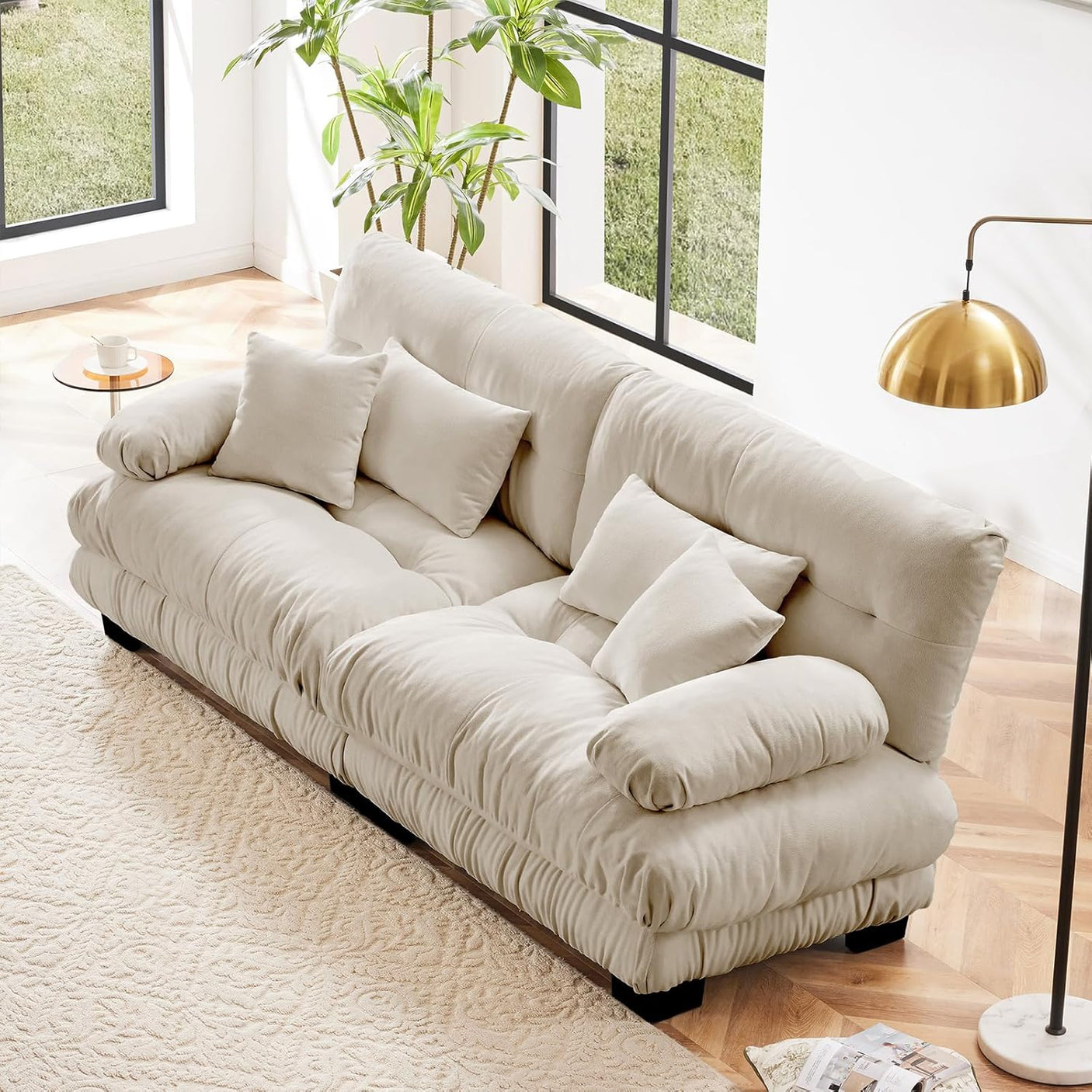 Cloud Sofa - Modular Sectional Couch with Plush Velvet & Deep Seats