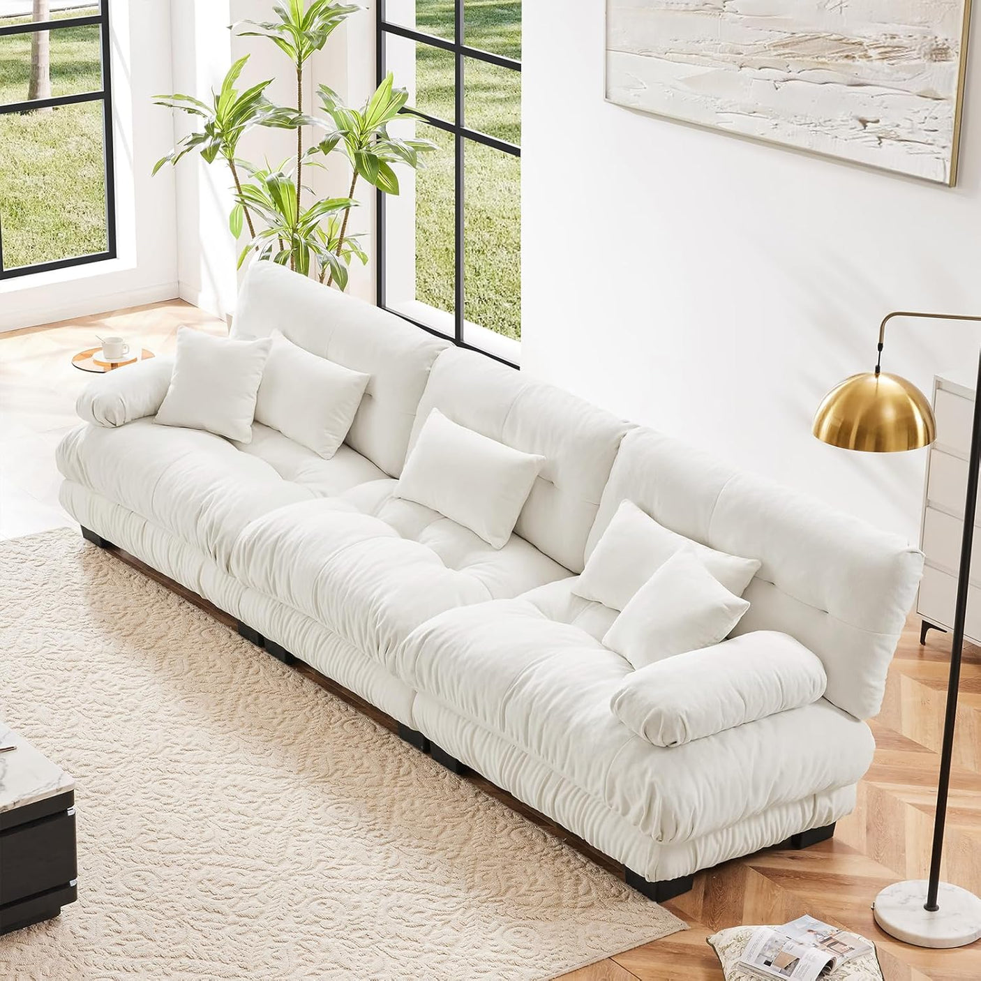 Cloud Sofa - Modular Sectional Couch with Plush Velvet & Deep Seats