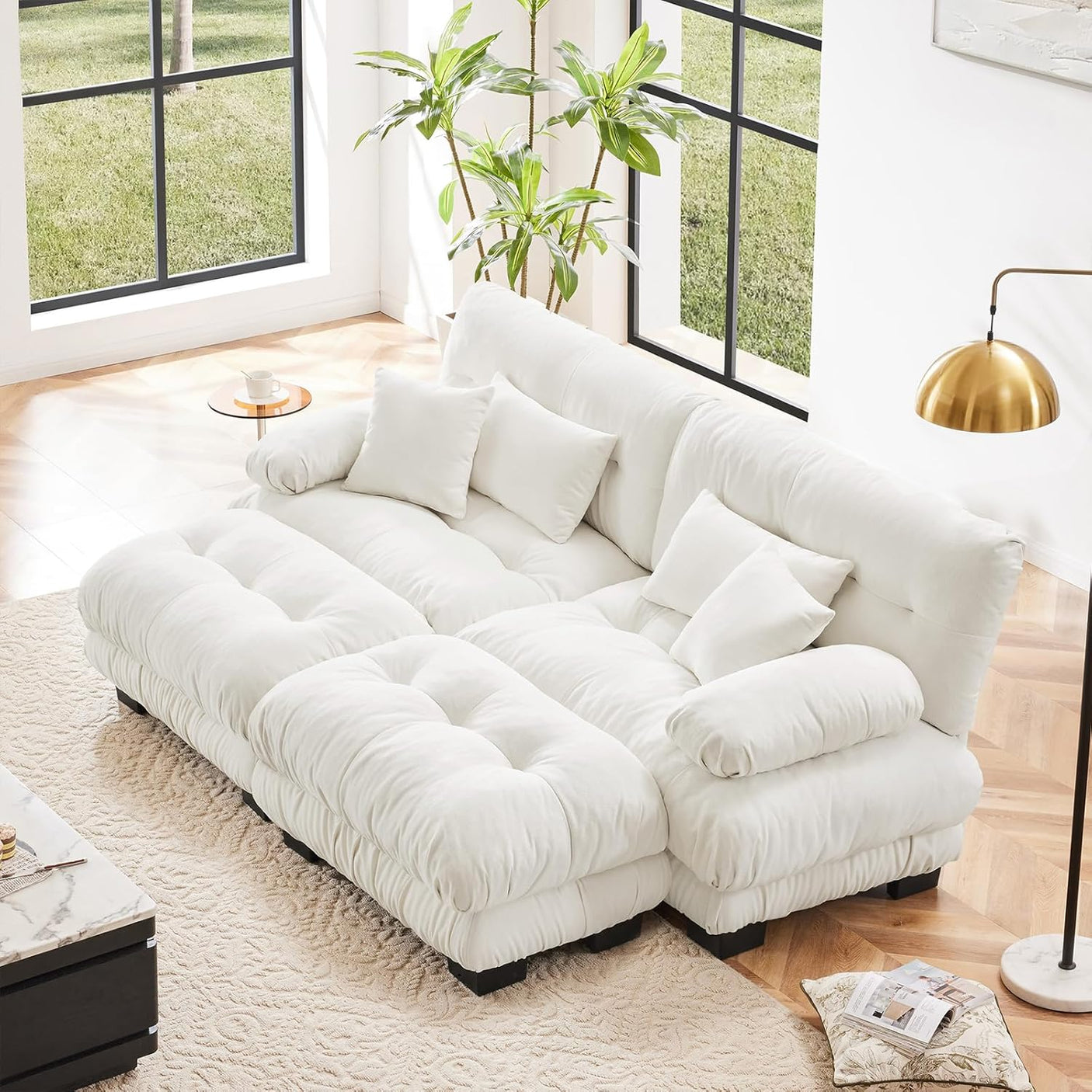 Cloud Sofa - Modular Sectional Couch with Plush Velvet & Deep Seats
