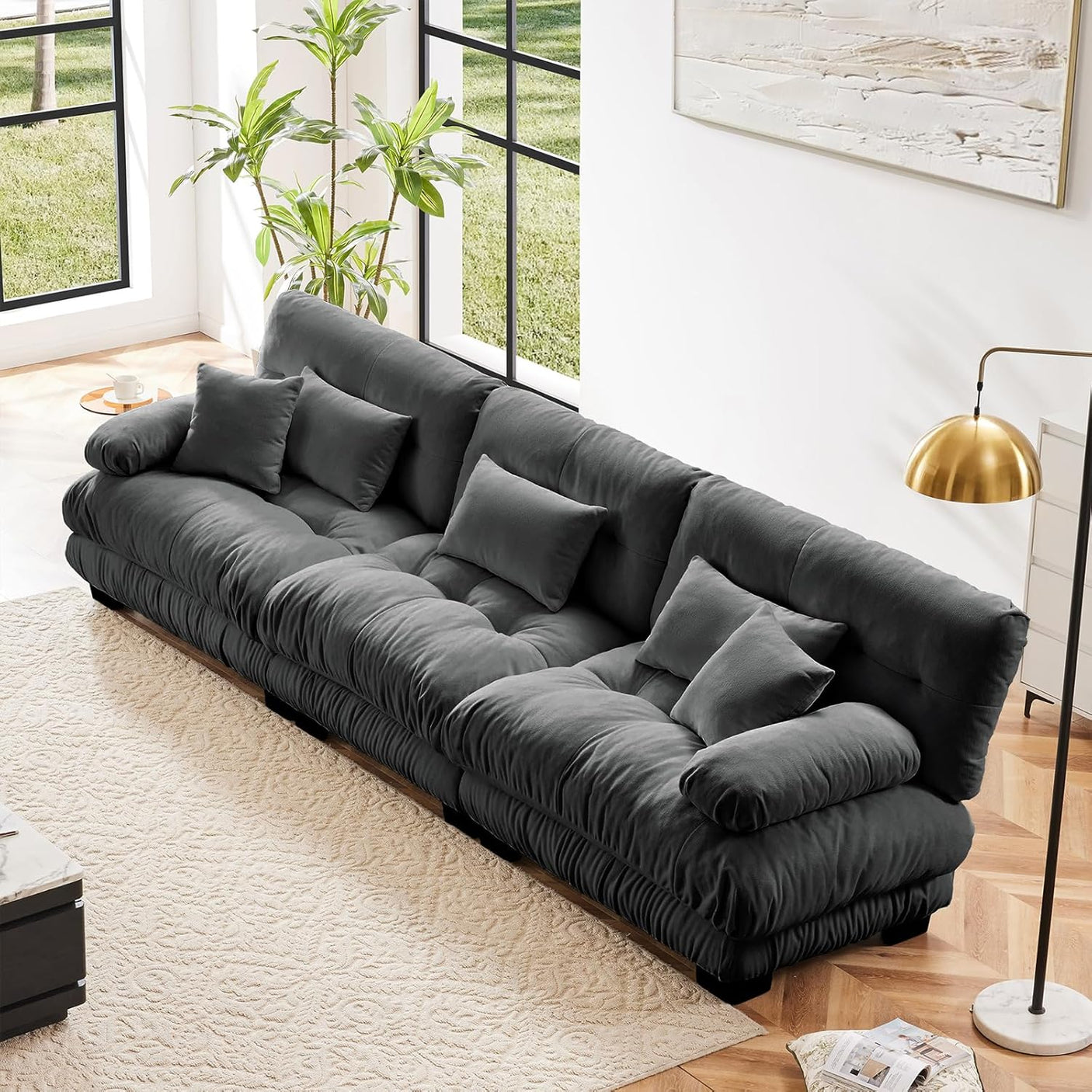Cloud Sofa - Modular Sectional Couch with Plush Velvet & Deep Seats