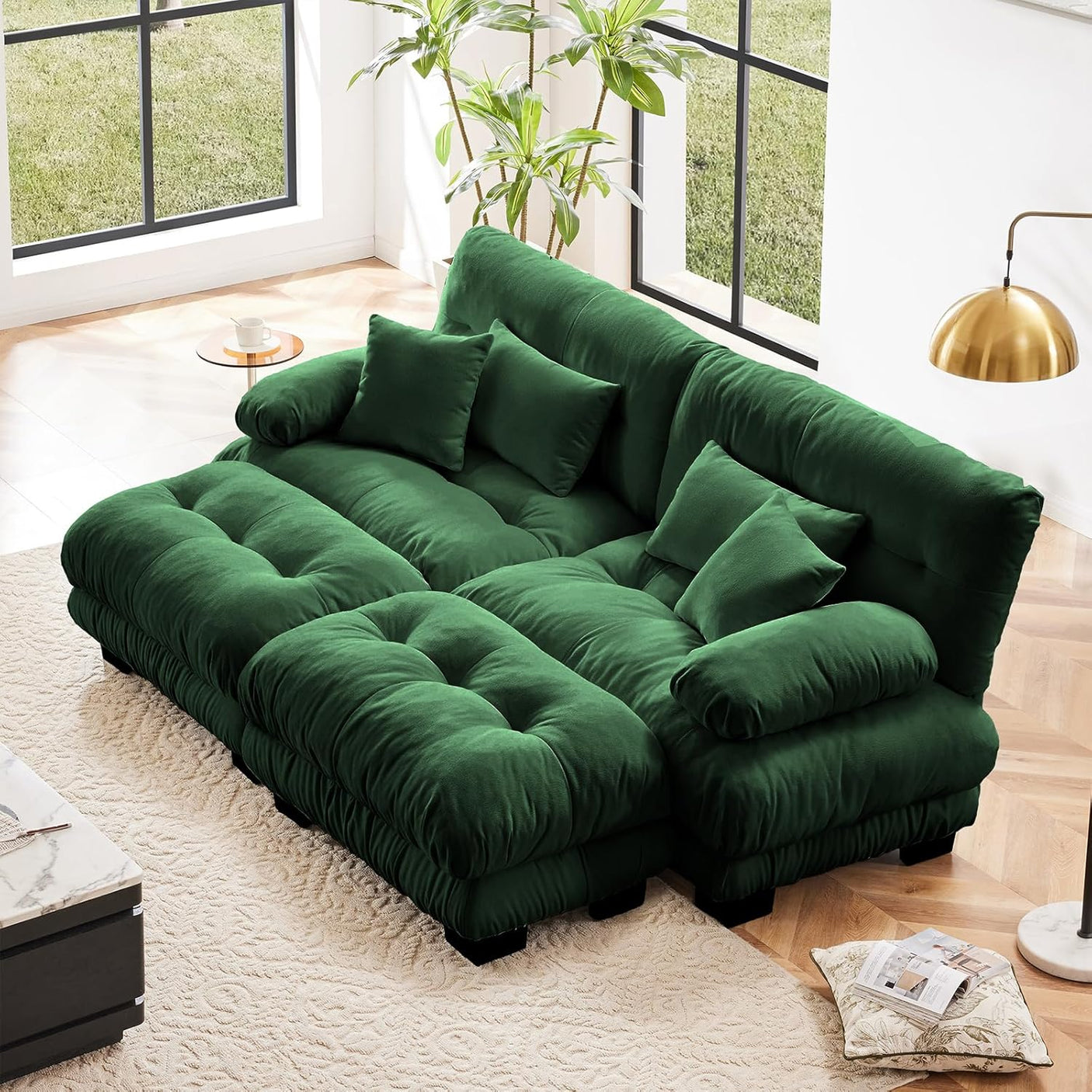 Cloud Sofa - Modular Sectional Couch with Plush Velvet & Deep Seats