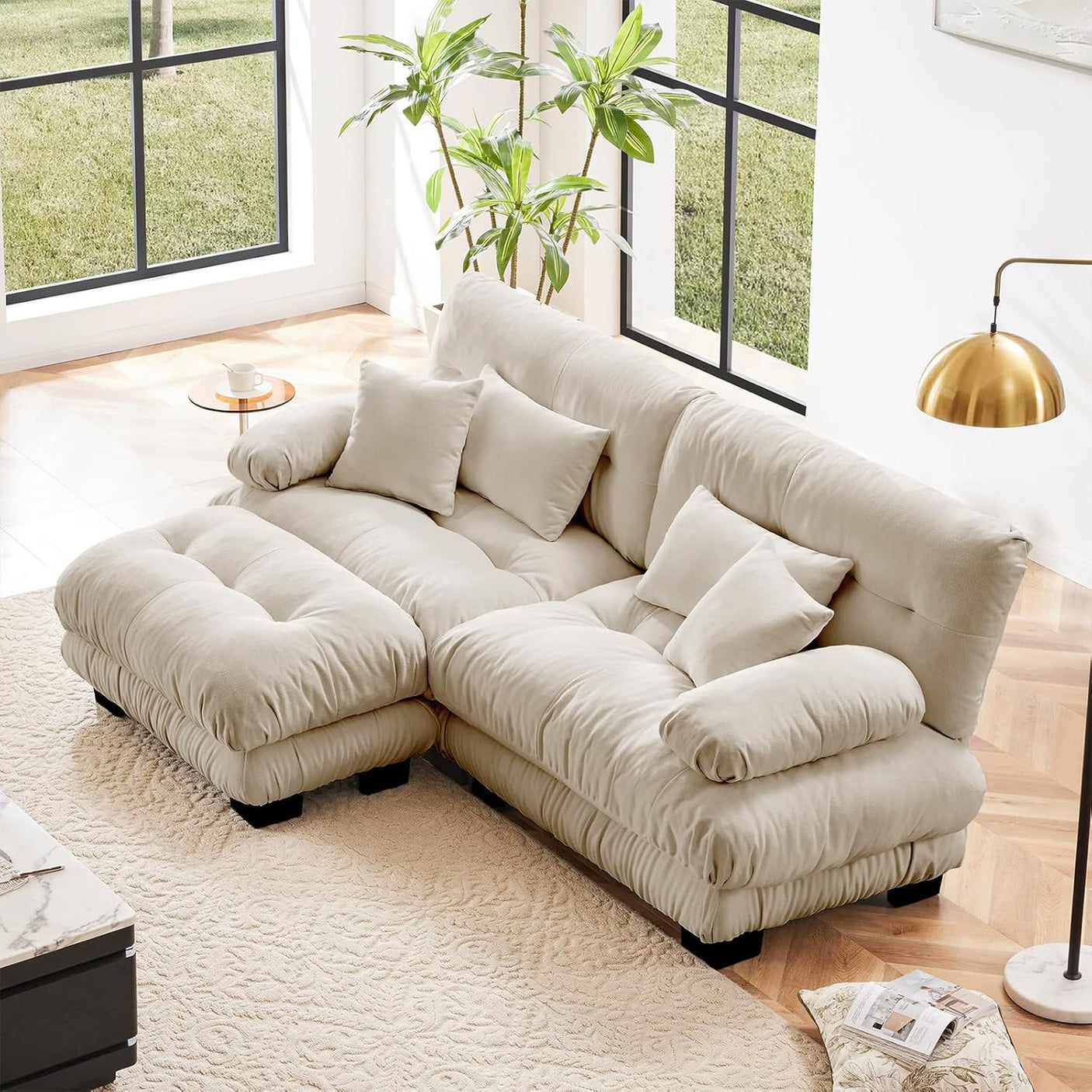 Cloud Sofa - Modular Sectional Couch with Plush Velvet & Deep Seats