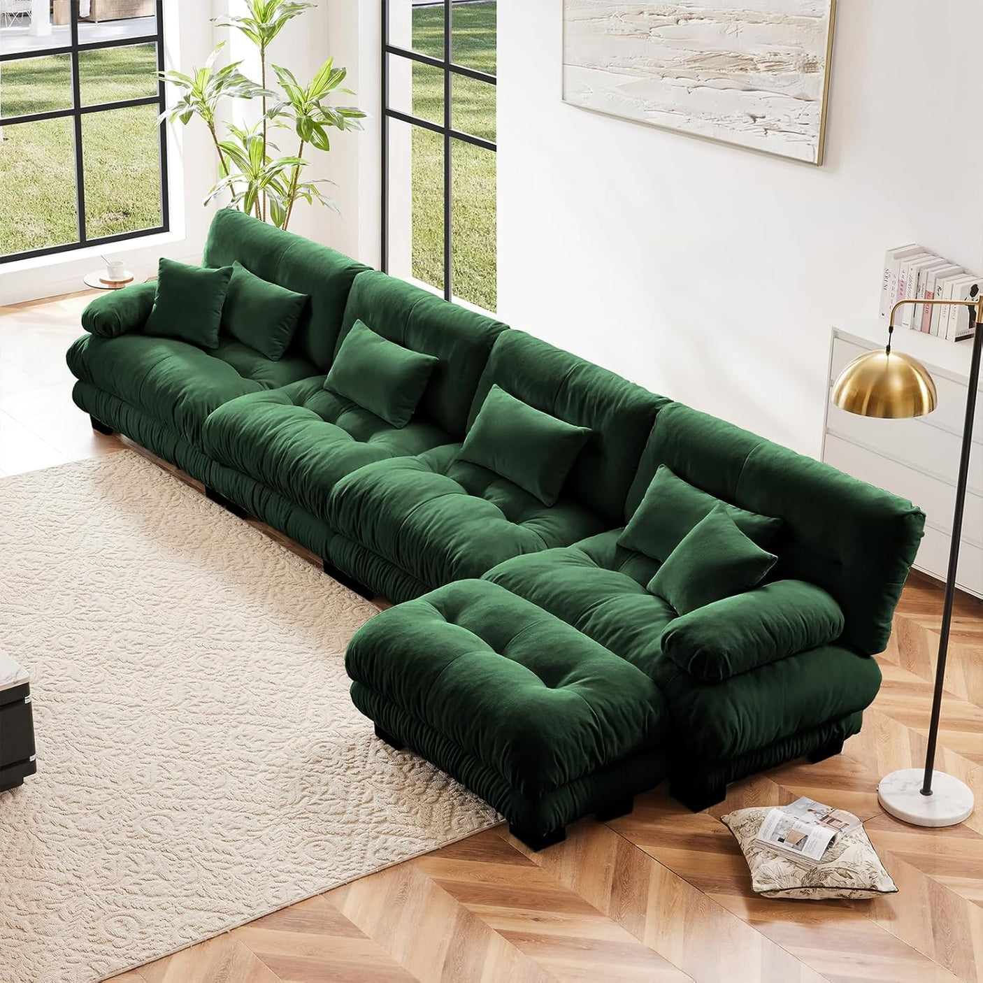 Cloud Sofa - Modular Sectional Couch with Plush Velvet & Deep Seats