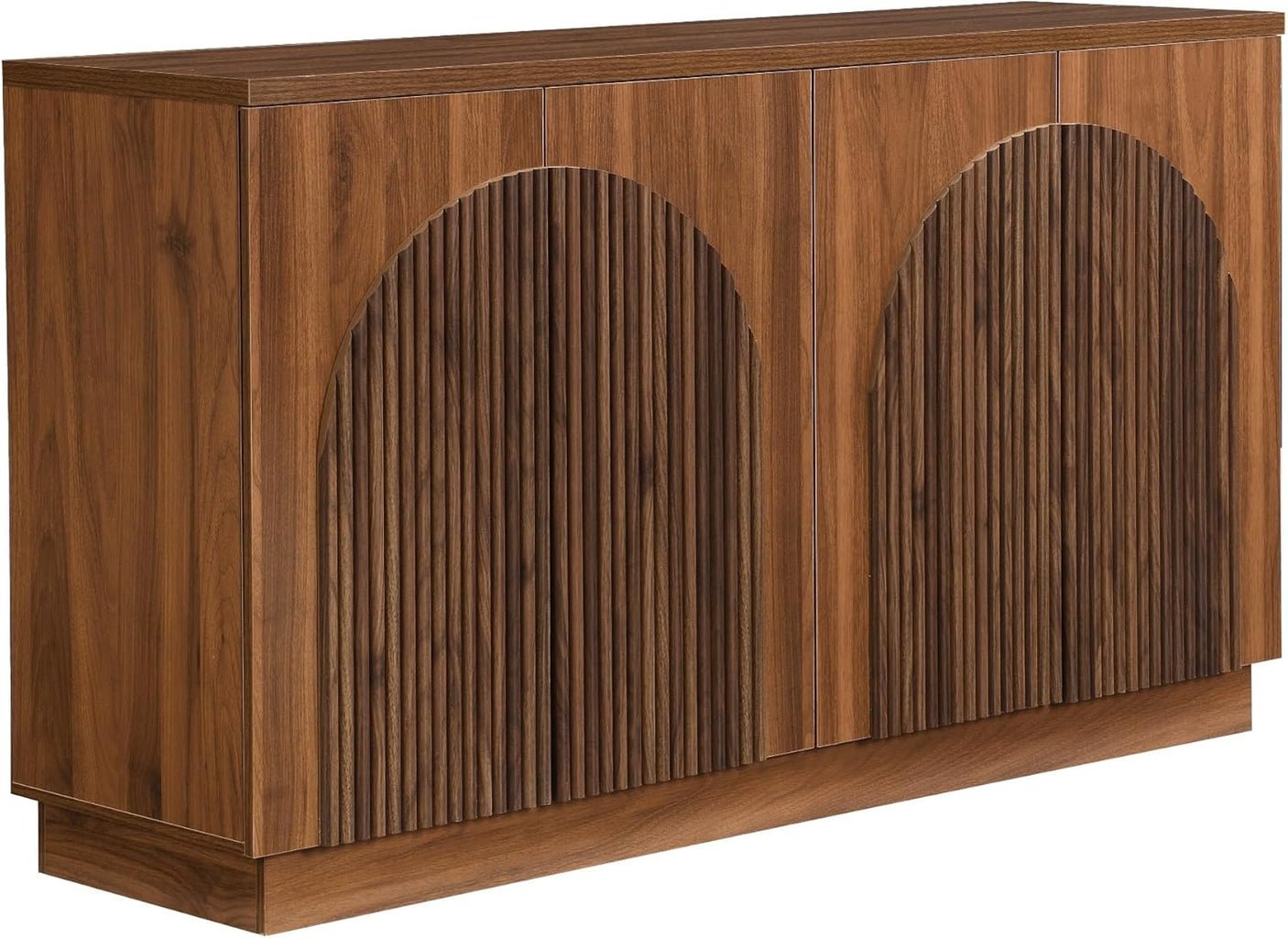 Arched Reeded Design Sideboard Buffet Cabinet