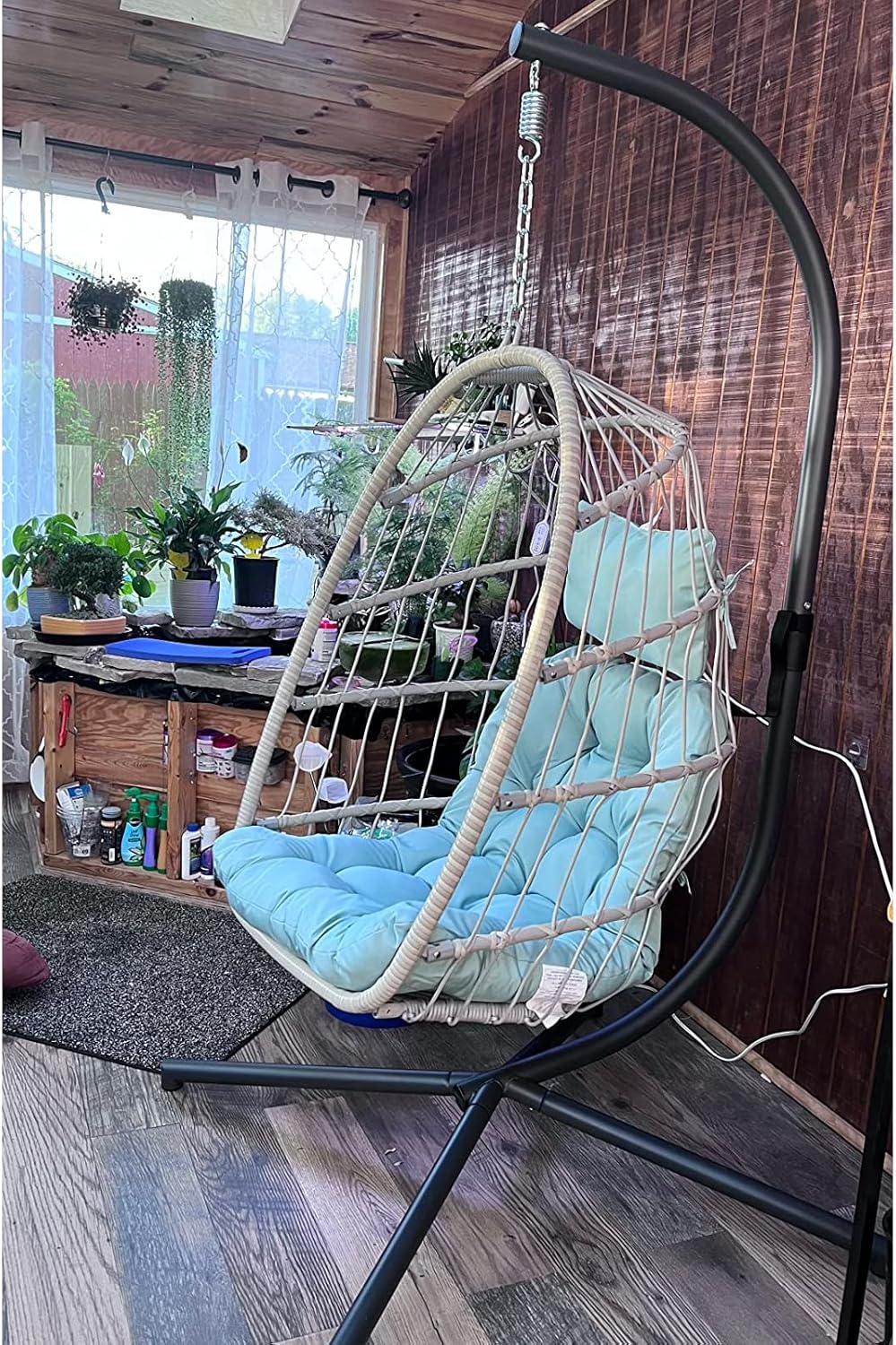 Outdoor Hammock Egg Hanging Chair with Cushion
