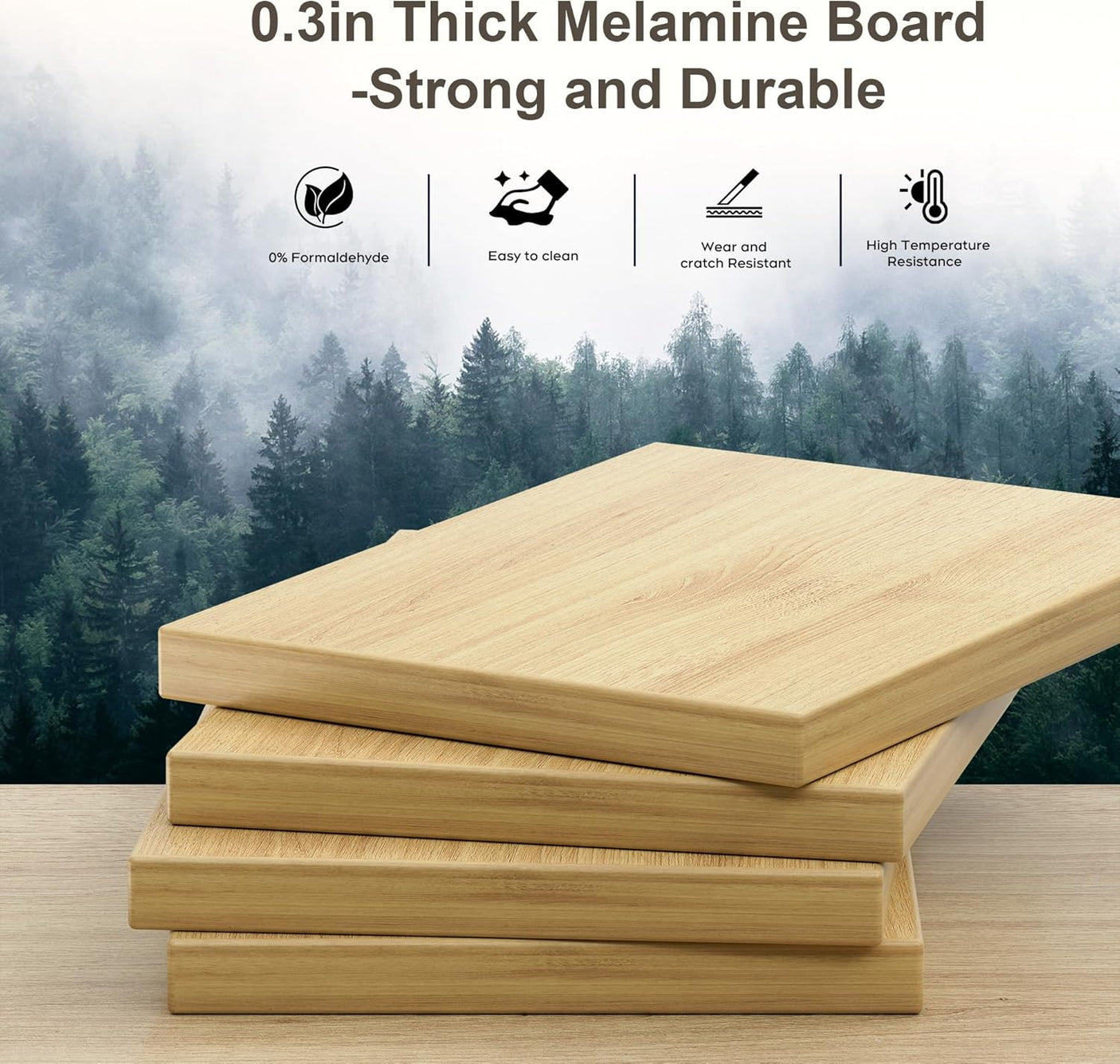 Farmhouse Mid Century Modern Nightstand, 2-Drawer 25" Tall Wood