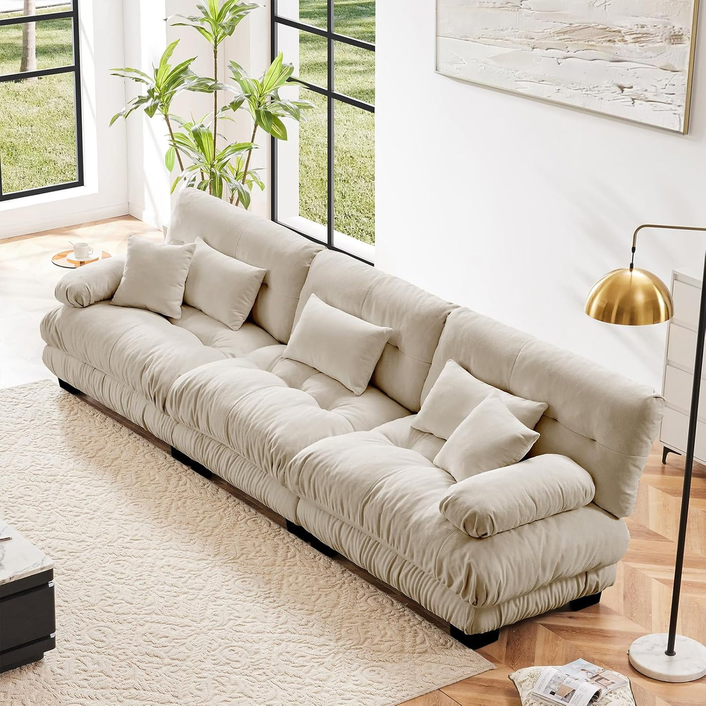 Cloud Sofa - Modular Sectional Couch with Plush Velvet & Deep Seats