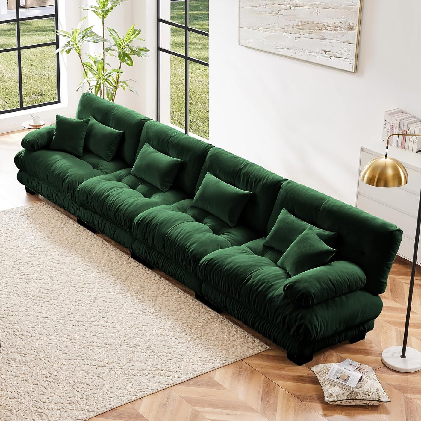Cloud Sofa - Modular Sectional Couch with Plush Velvet & Deep Seats