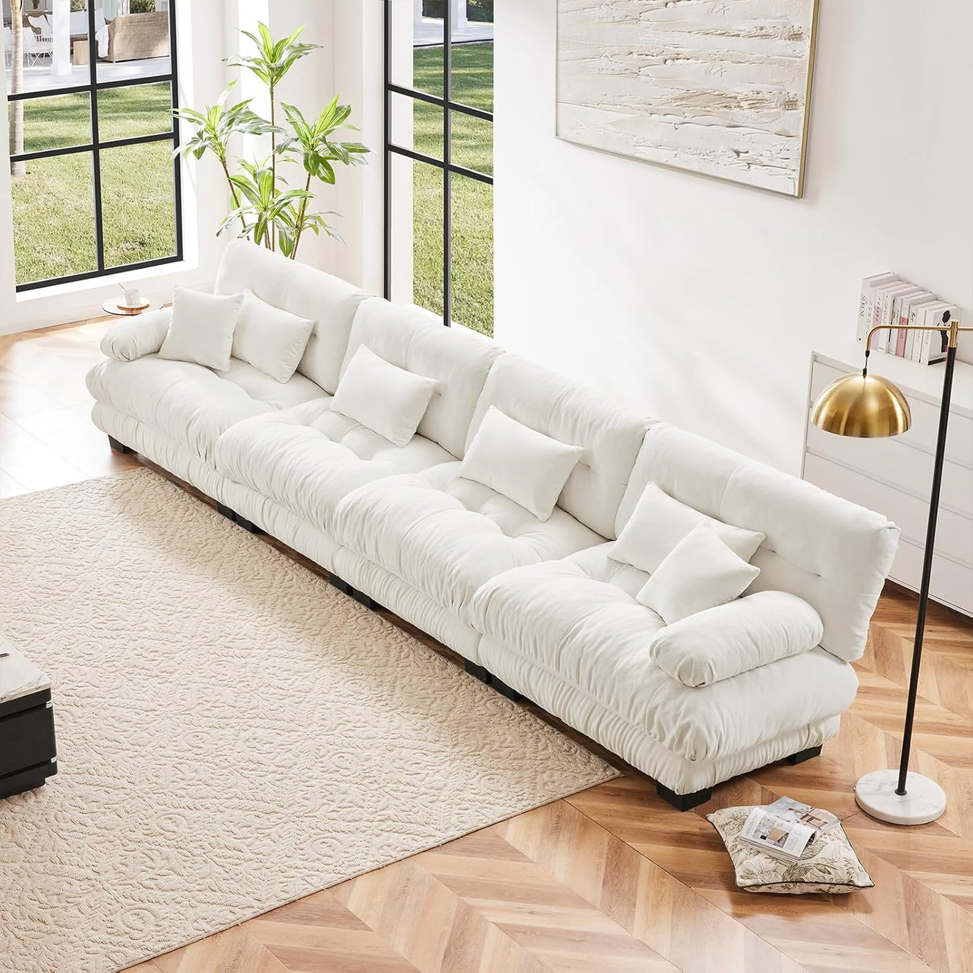Cloud Sofa - Modular Sectional Couch with Plush Velvet & Deep Seats