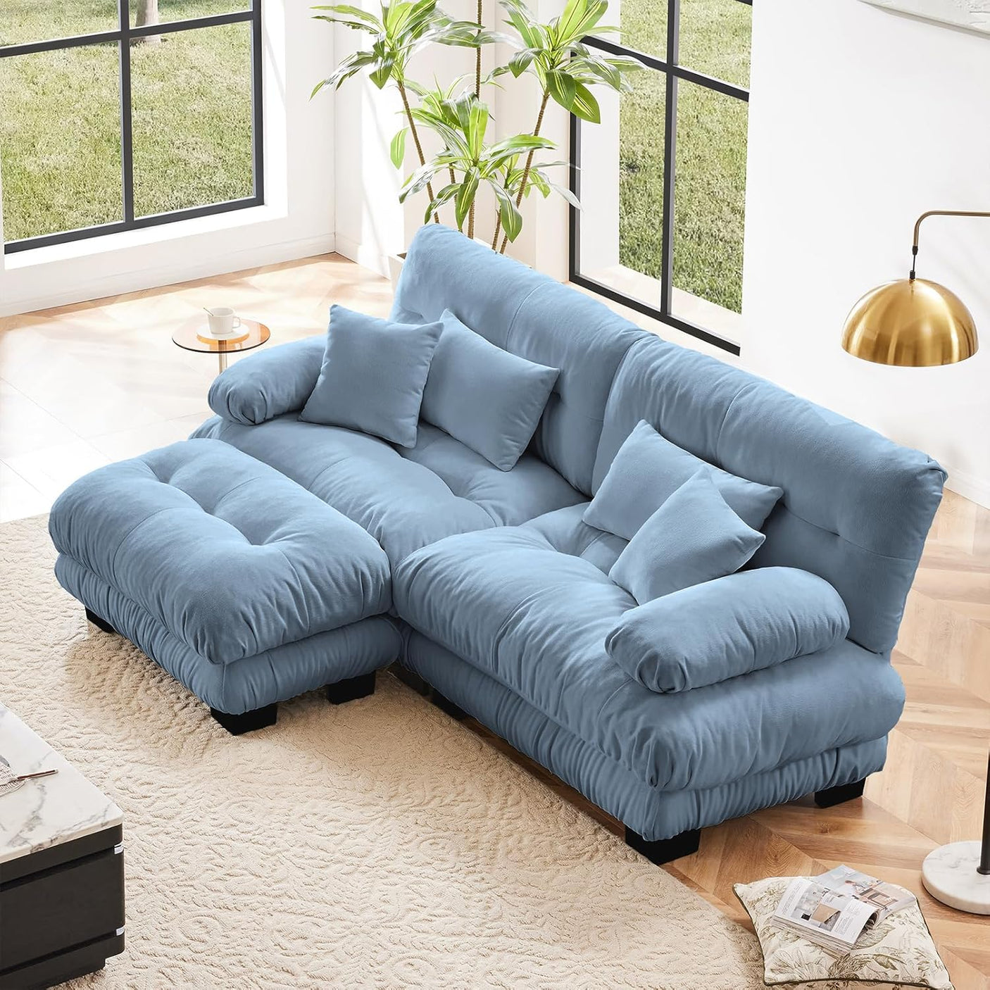 Cloud Sofa - Modular Sectional Couch with Plush Velvet & Deep Seats