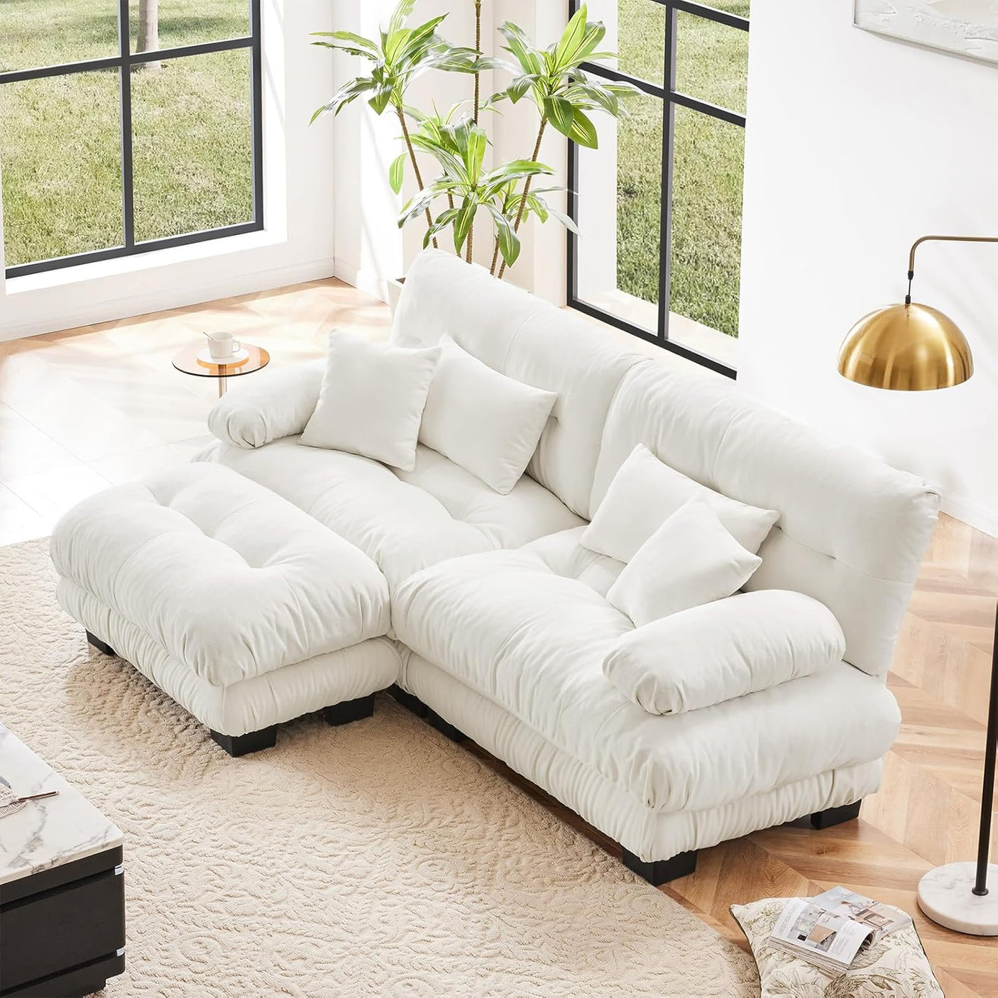 Cloud Sofa - Modular Sectional Couch with Plush Velvet & Deep Seats
