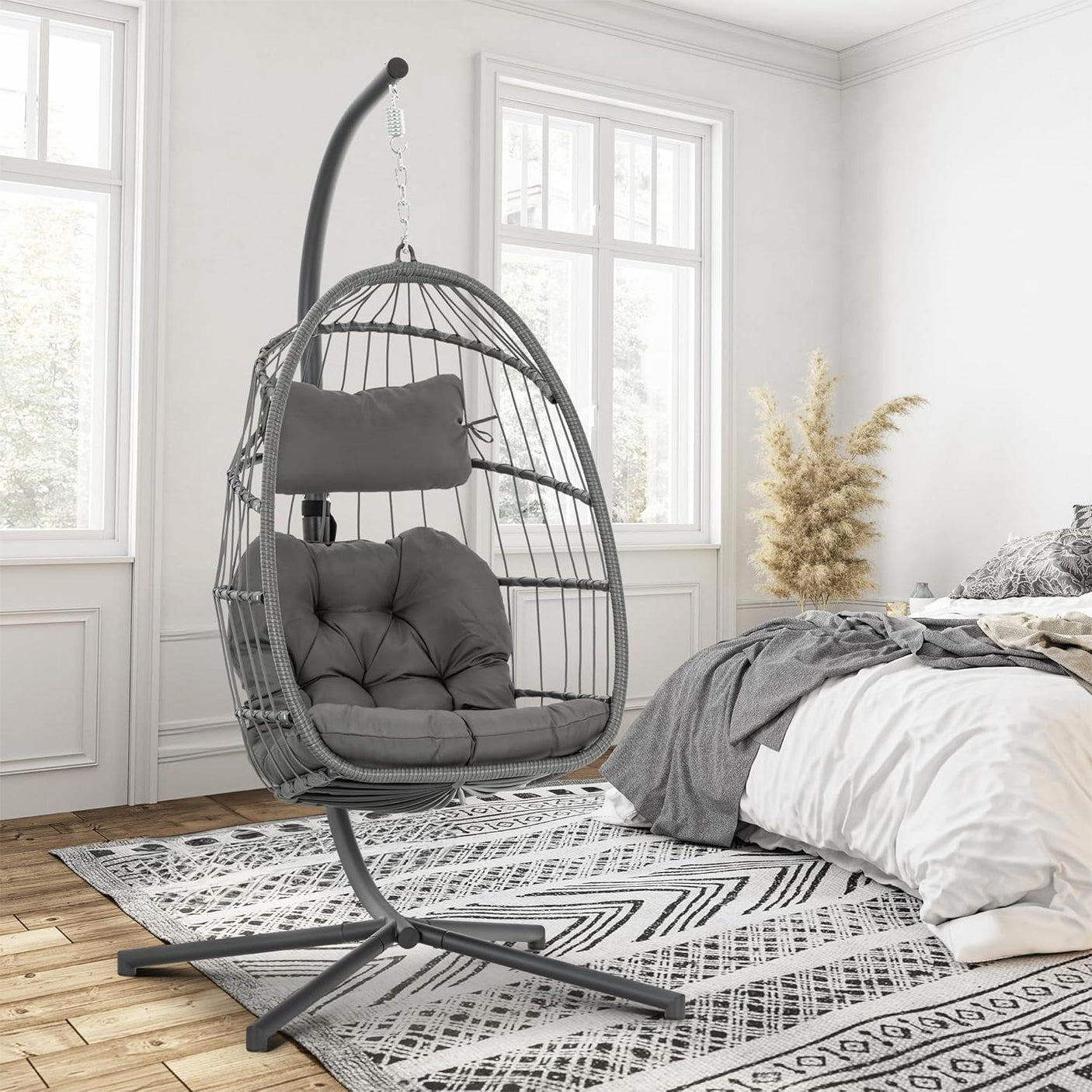 Outdoor Hammock Egg Hanging Chair with Cushion