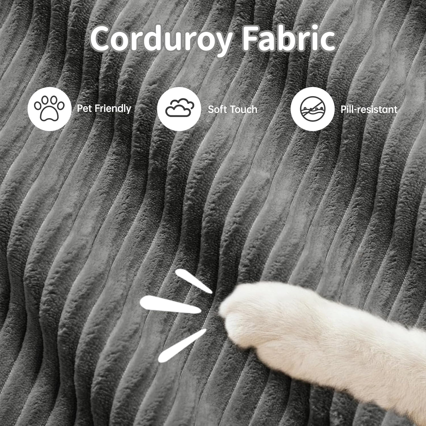 4-Seaters Sofas-Corduroy